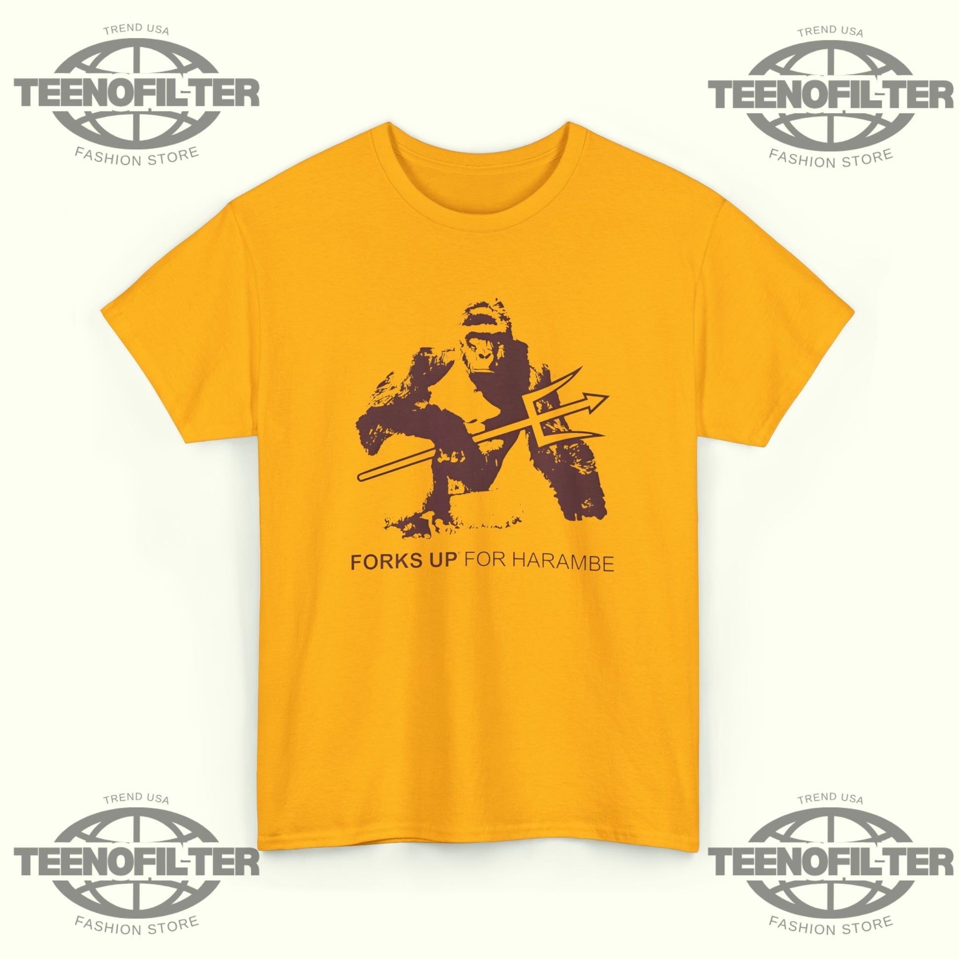 Forks Up For Harambe T-Shirt - Tee No Filter