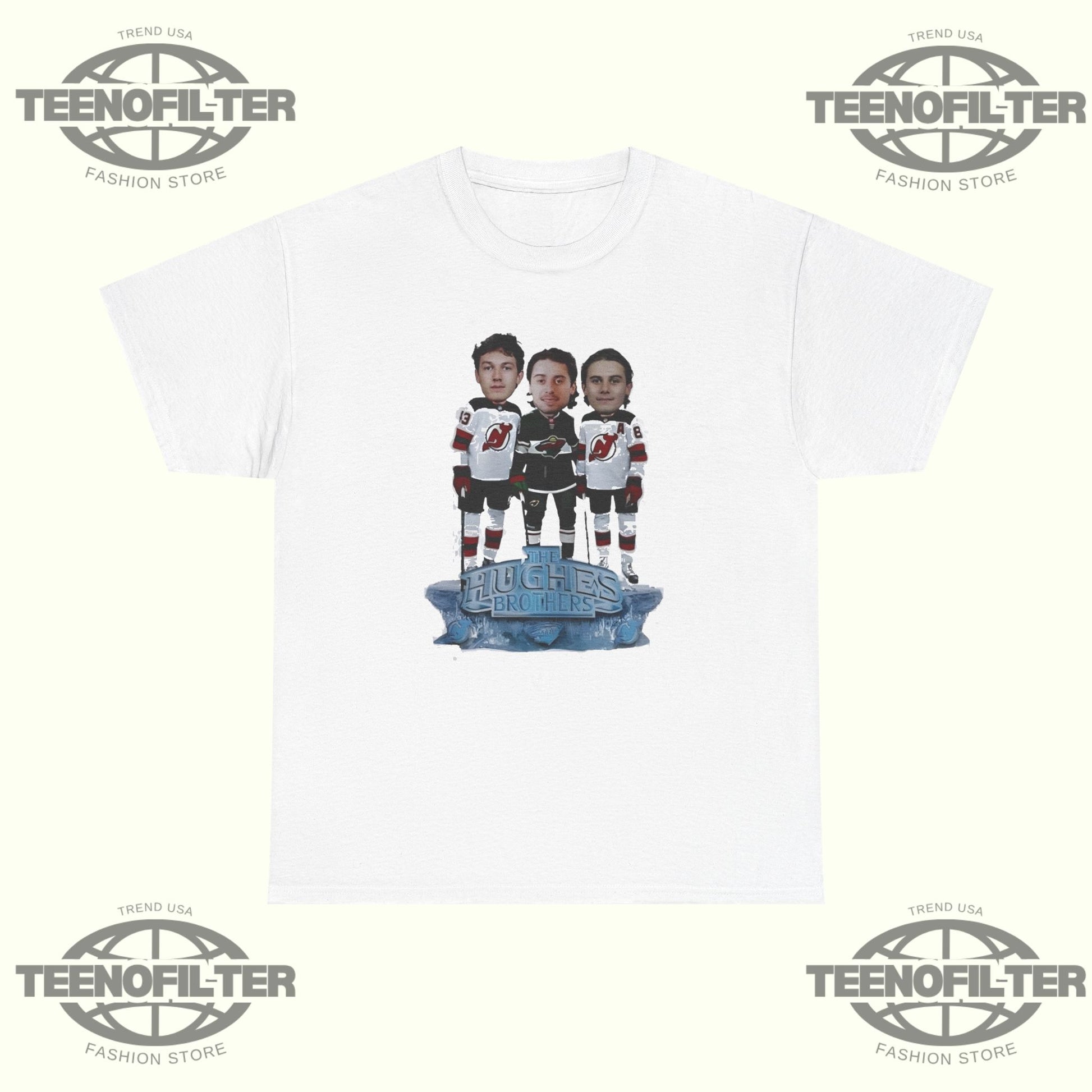 Jack Hughes Luke Hughes Quinn Hughes The Hughes Bowl caricature T-Shirt - Tee No Filter