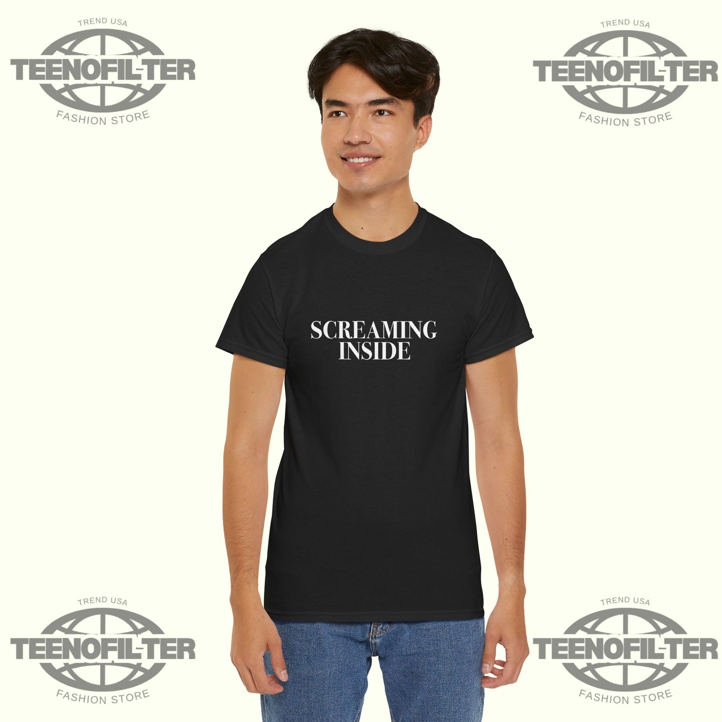 Screaming Inside T-Shirt - Tee No Filter