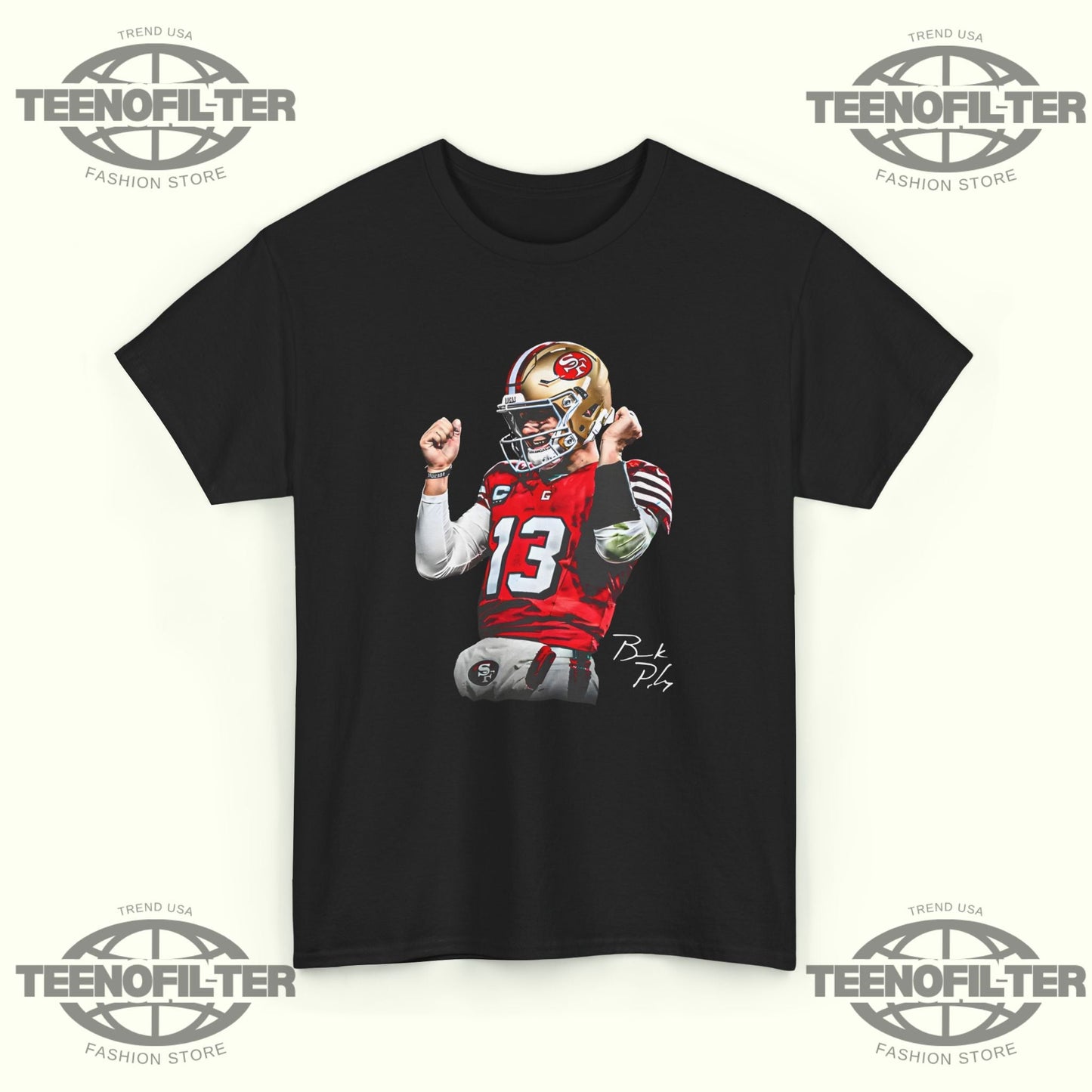 Brock Purdy Dougie T-Shirt – Viral 49ers Fan Tee Inspired by Brock Purdy’s Iconic Swagger Printify