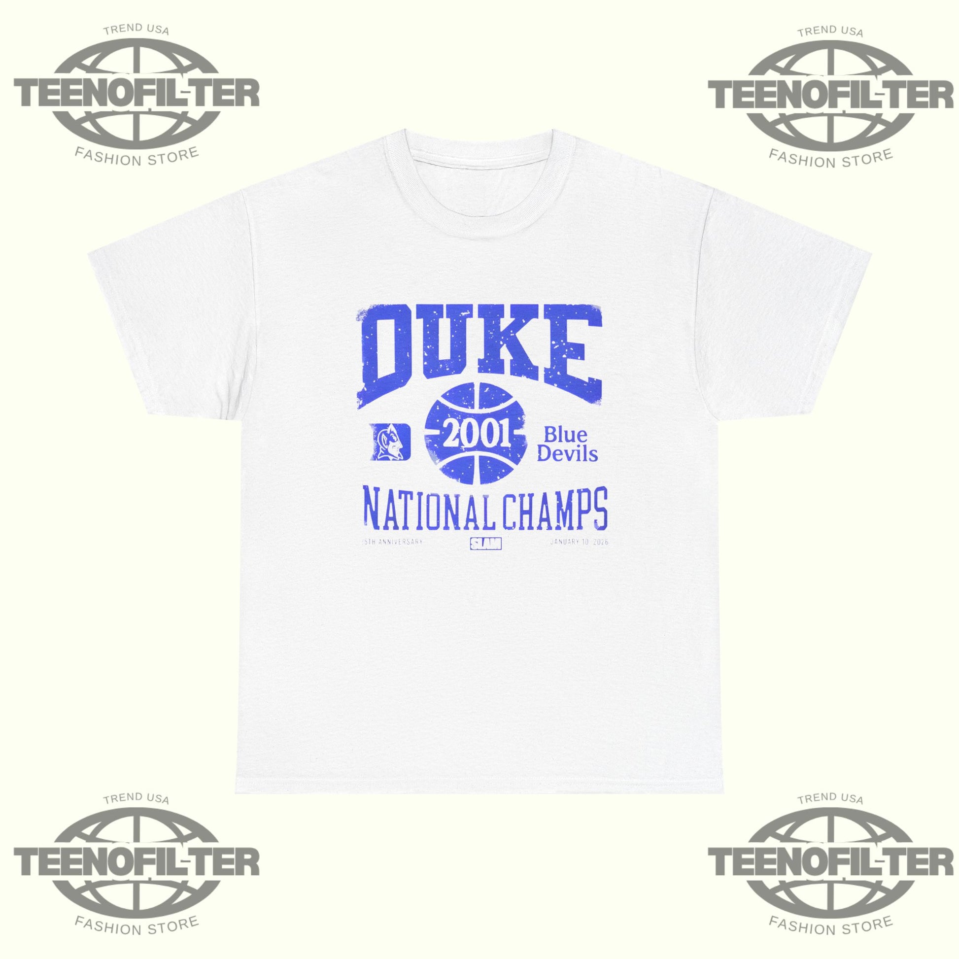 Duke Blue Devils 2001 National Champions T-Shirt – Iconic NCAA Basketball Legacy Tee - Tee No Filter