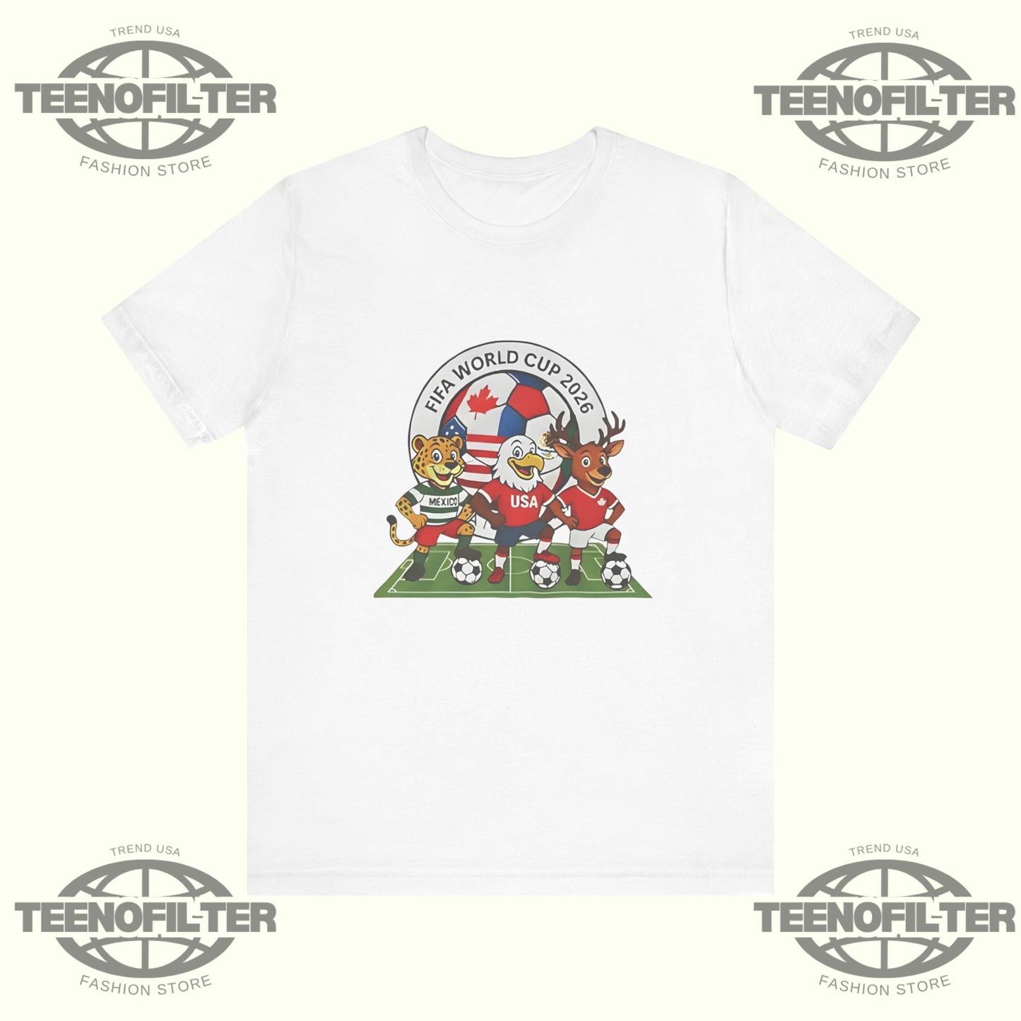 USA Soccer Mascots World Cup 2026 T-Shirt Printify