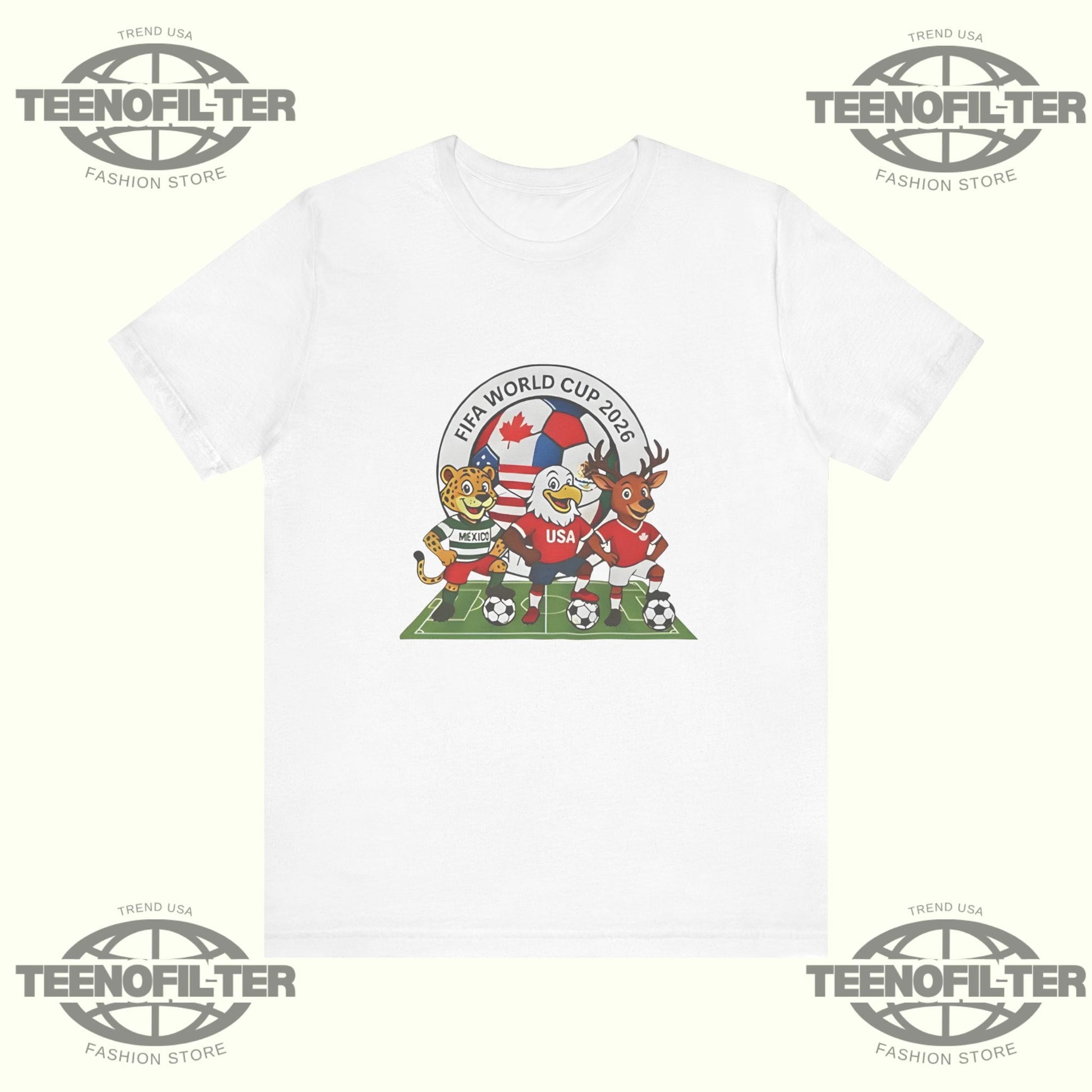USA Soccer Mascots World Cup 2026 T-Shirt Printify
