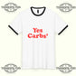 Yes Carbs Ringer T-Shirt – 1970s Athletic Aesthetic Inspired by Harry Styles - Tee No Filter