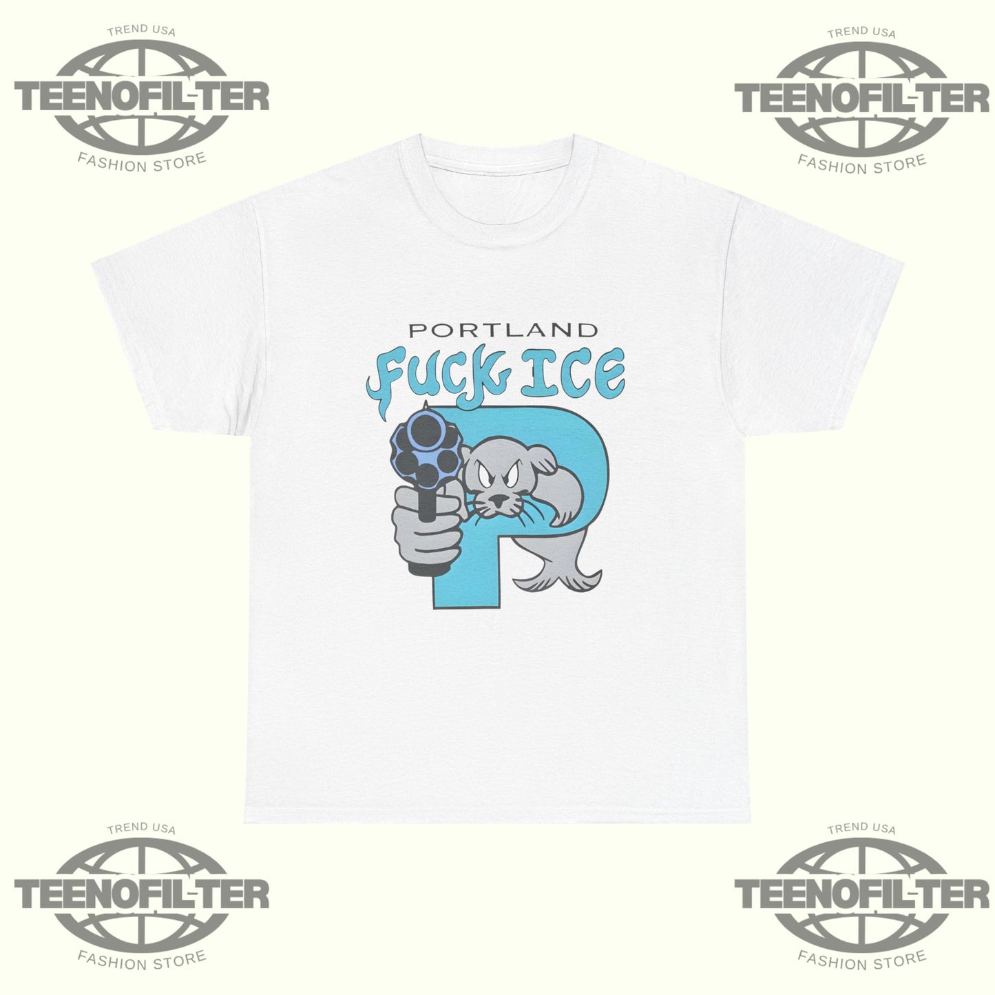 Portland Fuck ICE T-Shirt - Tee No Filter