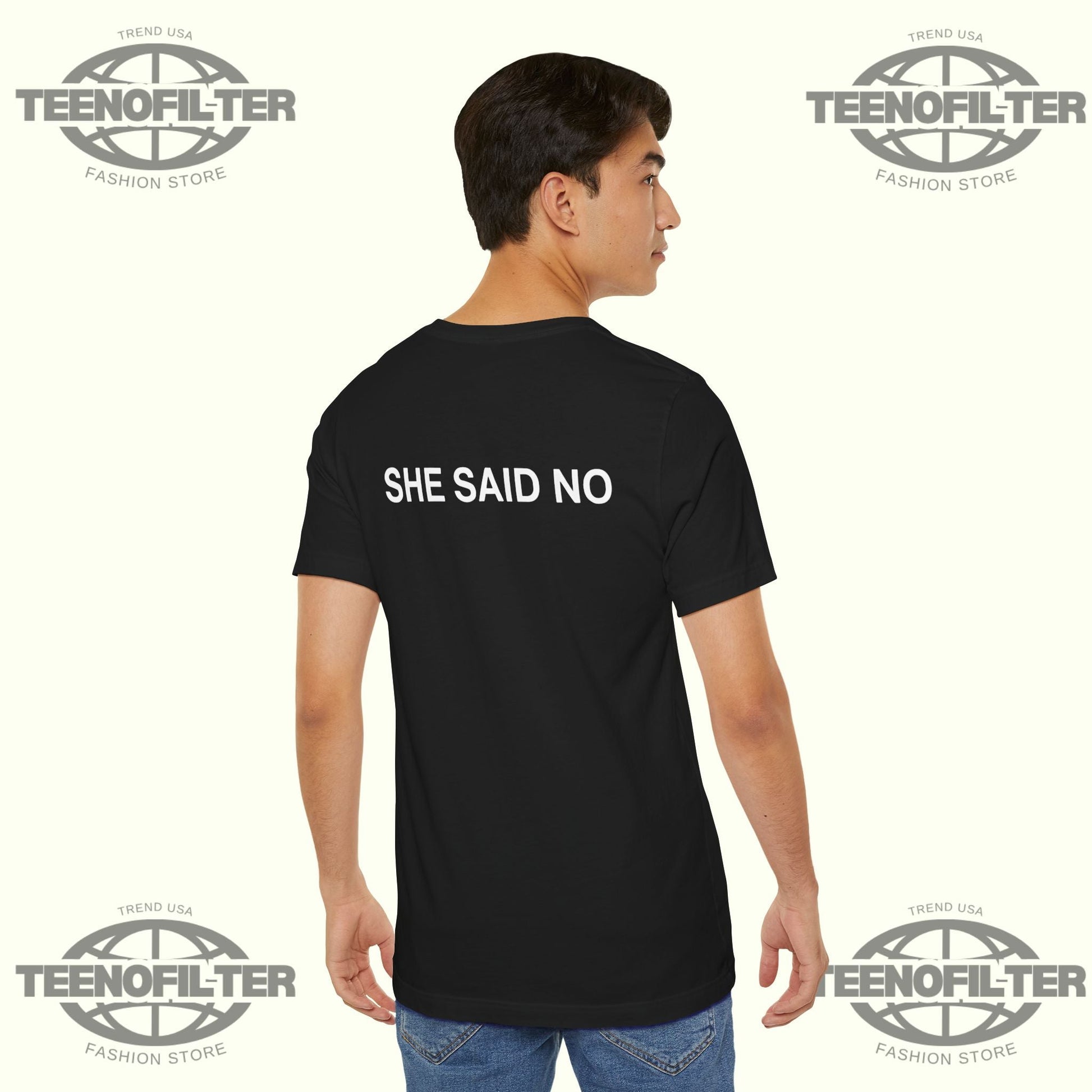 Let Me Ask My Wife  She Said No T-shirt Printify
