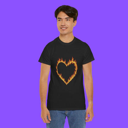 High Potential Morgan Croft Fire Heart Shirt