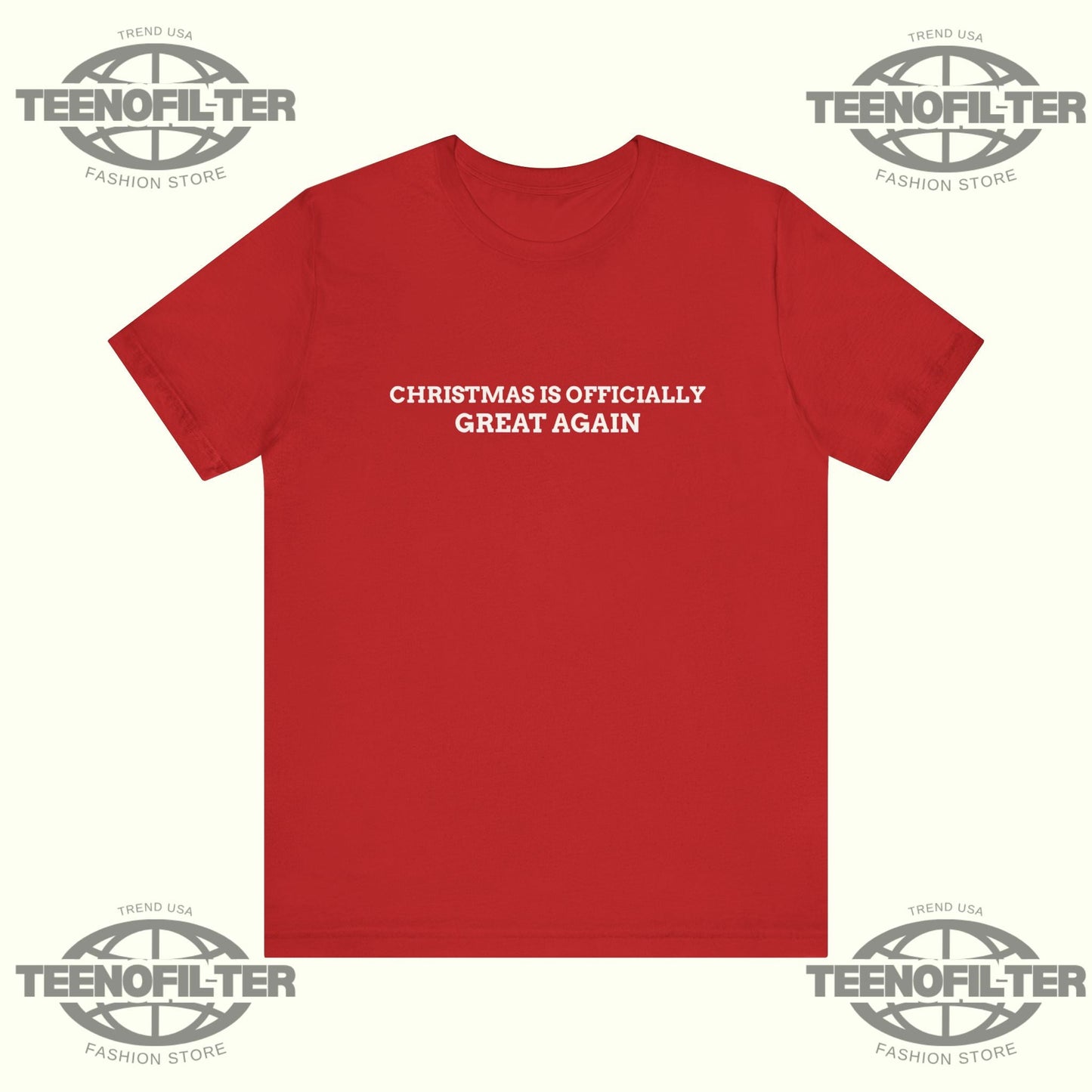 Christmas Is Officially Great Again T-Shirt Printify