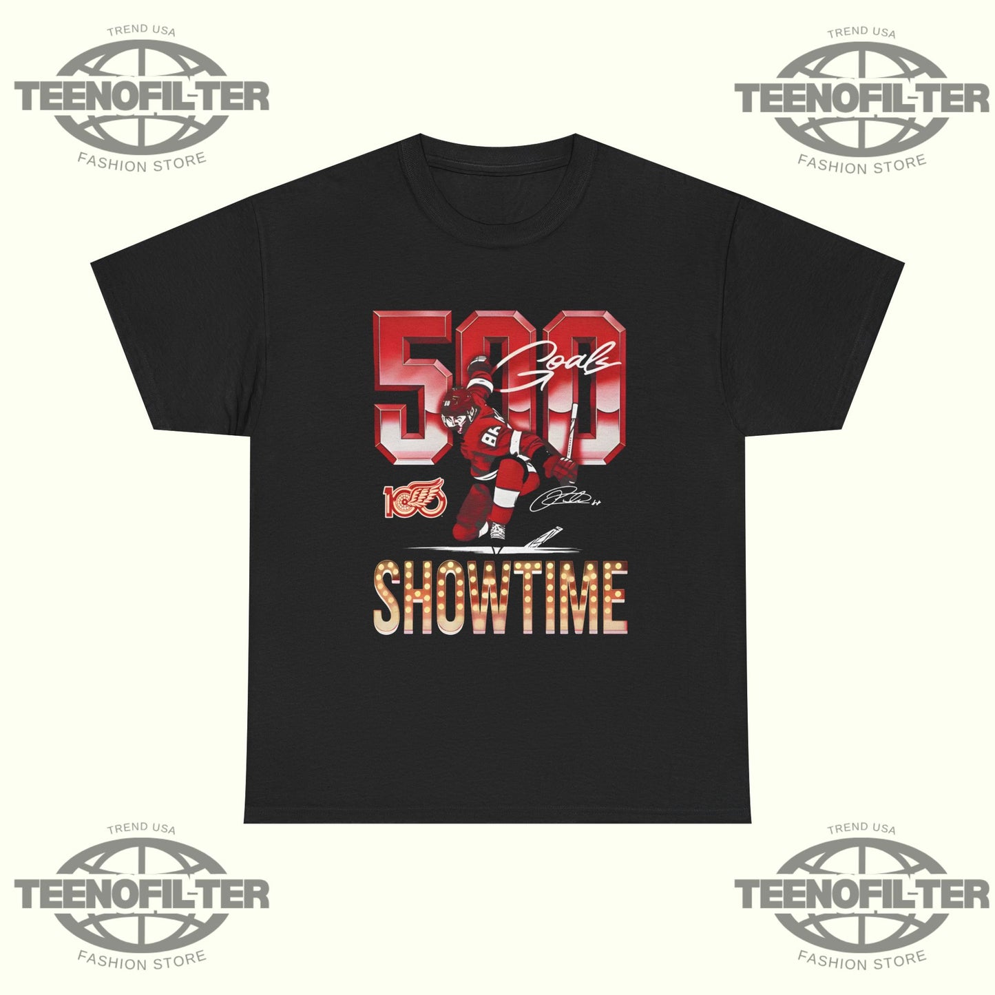 Patrick Kane Detroit 500 Goals Showtime T-Shirt – A Legendary Milestone for Red Wings Fans - Tee No Filter