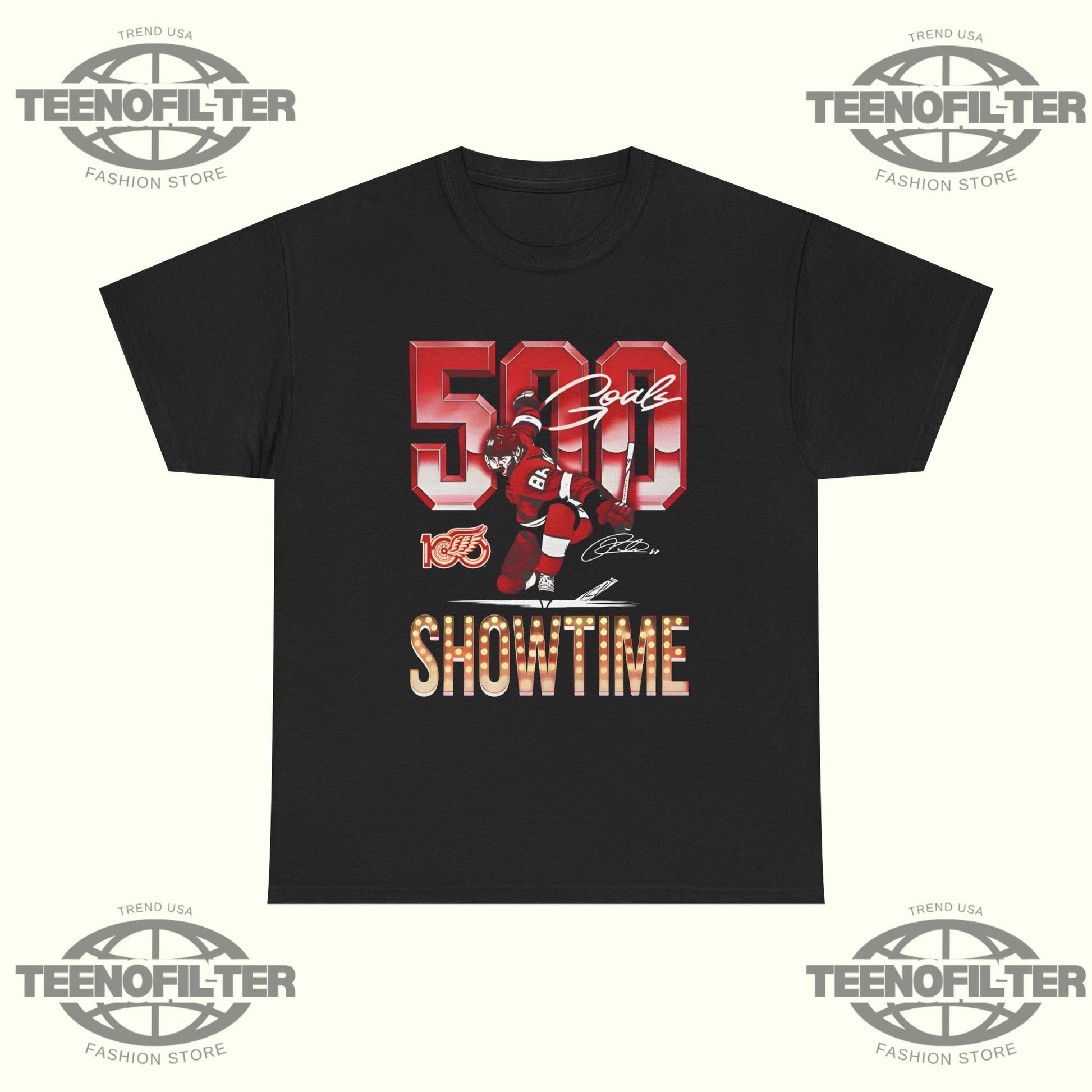 Patrick Kane Detroit 500 Goals Showtime T-Shirt – A Legendary Milestone for Red Wings Fans - Tee No Filter
