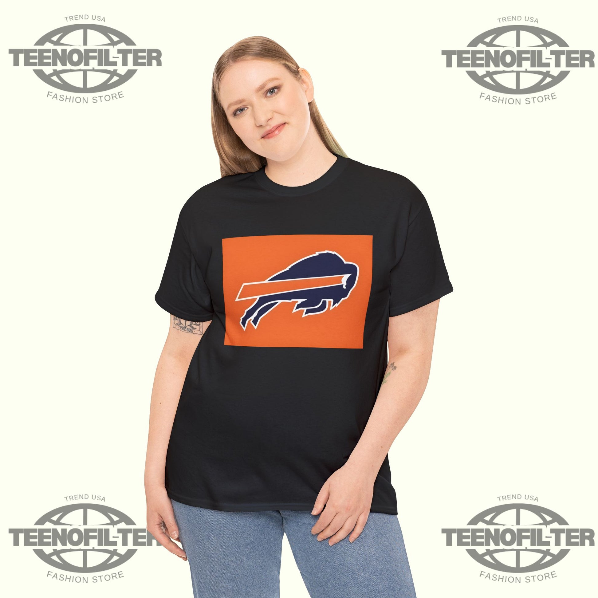 Official Buffalo Bills x Cleveland Browns Logo T-Shirt - Tee No Filter