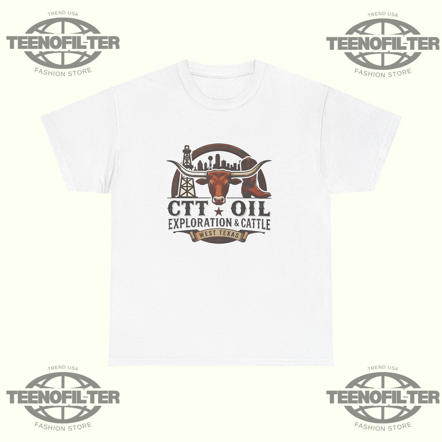 CTT Oil Exploration and Cattle T-Shirt - Tee No Filter