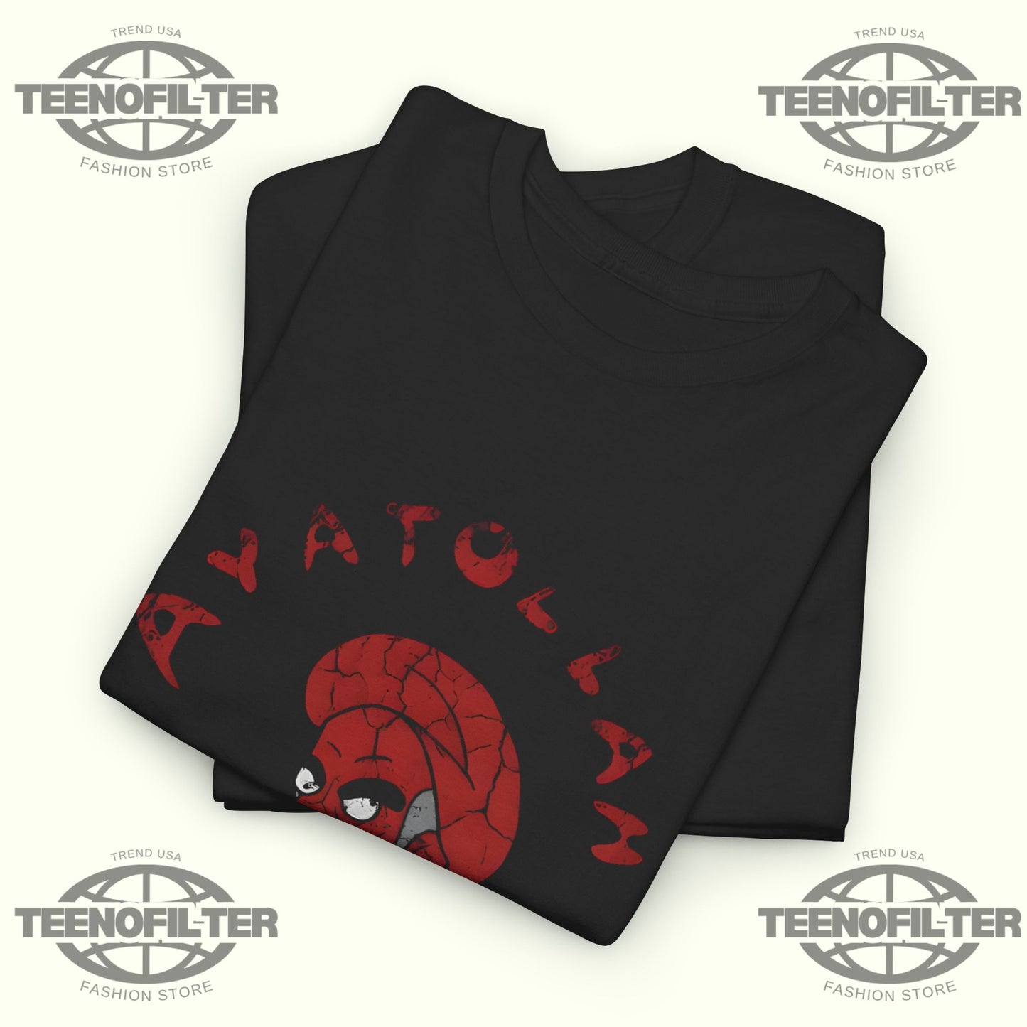 Ayatollah AssaHolla Graphic Tee — Vintage Skull Head Streetwear T-Shirt - Tee No Filter
