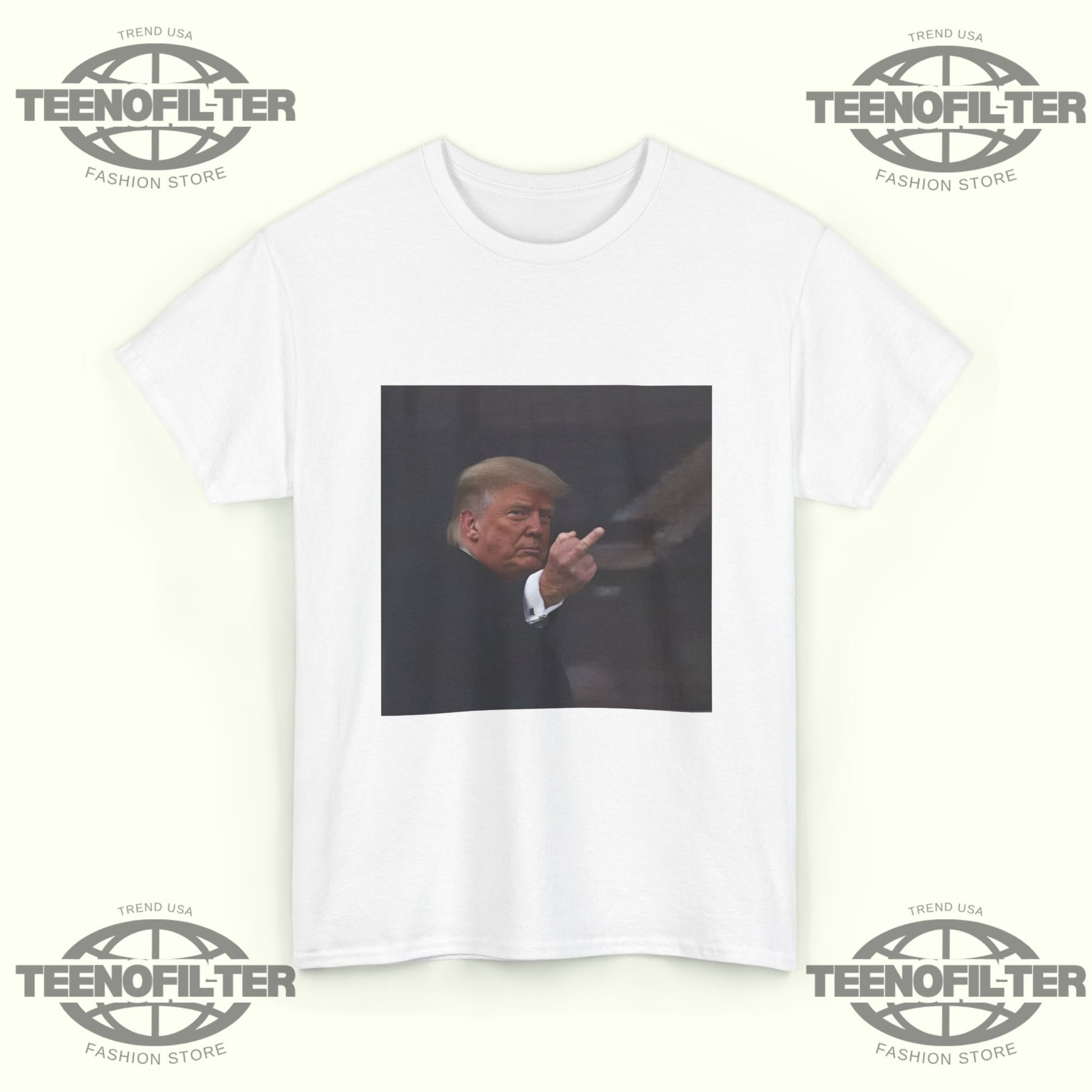 Trump Middle Finger T-Shirt - Tee No Filter