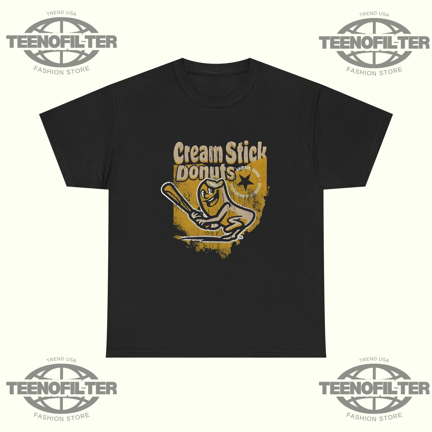 Cream Stick Donuts Ohio T-Shirt - Tee No Filter