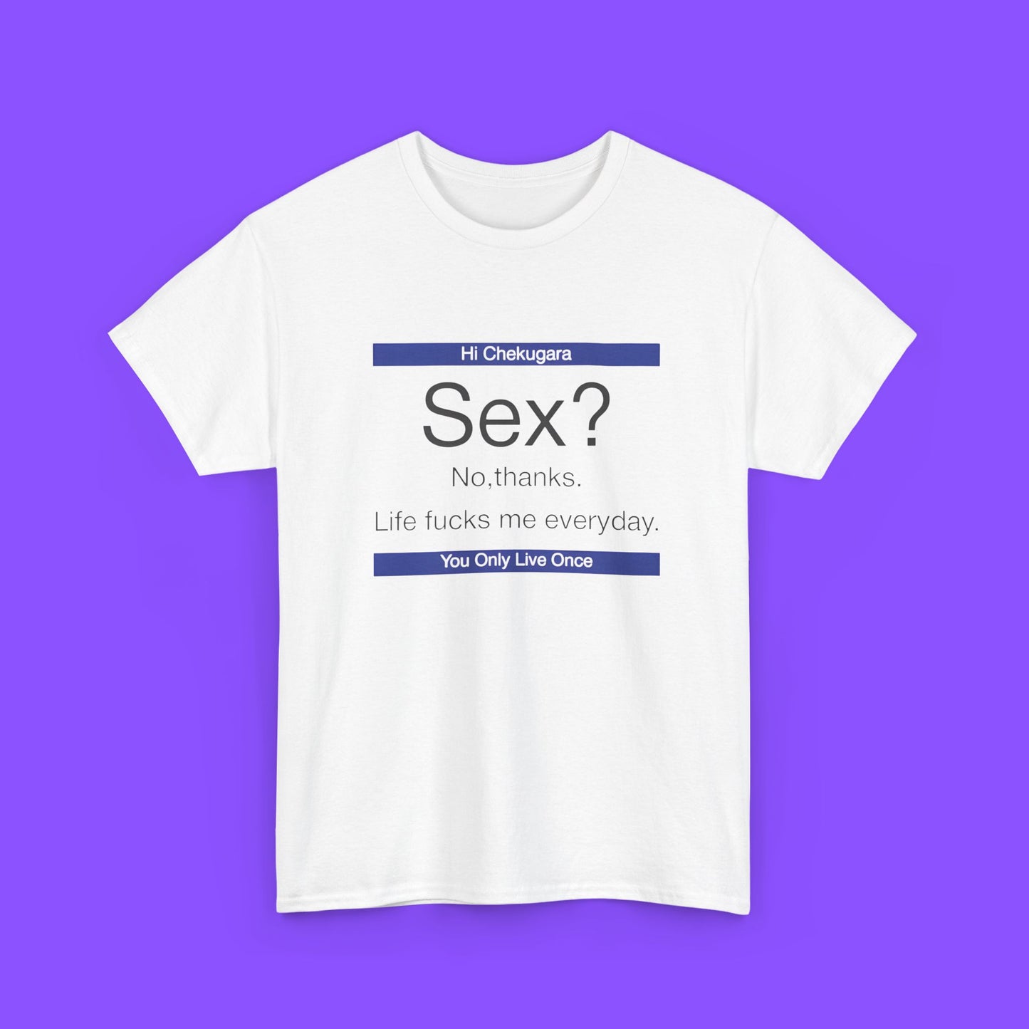 Sex No Thanks Life Fucks Me Everyday Shirt