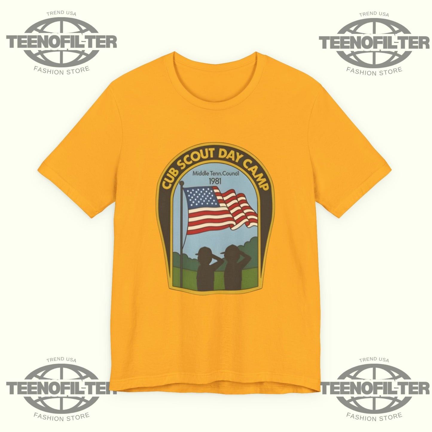 Cub Scout Day Camp Middle Tenn. Council 1981 T-Shirt Printify