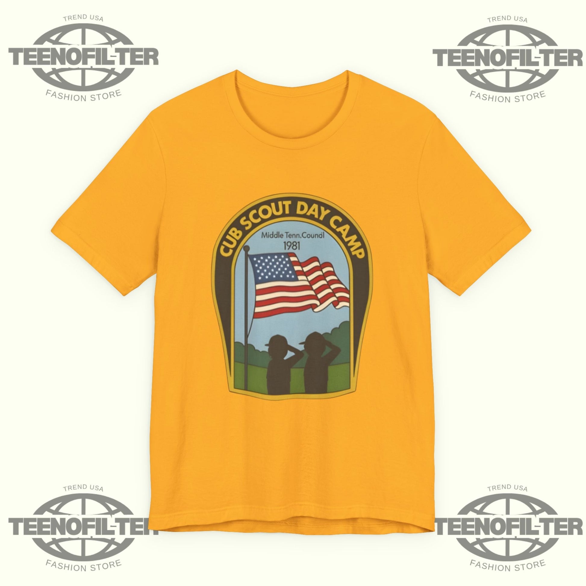 Cub Scout Day Camp Middle Tenn. Council 1981 T-Shirt Printify