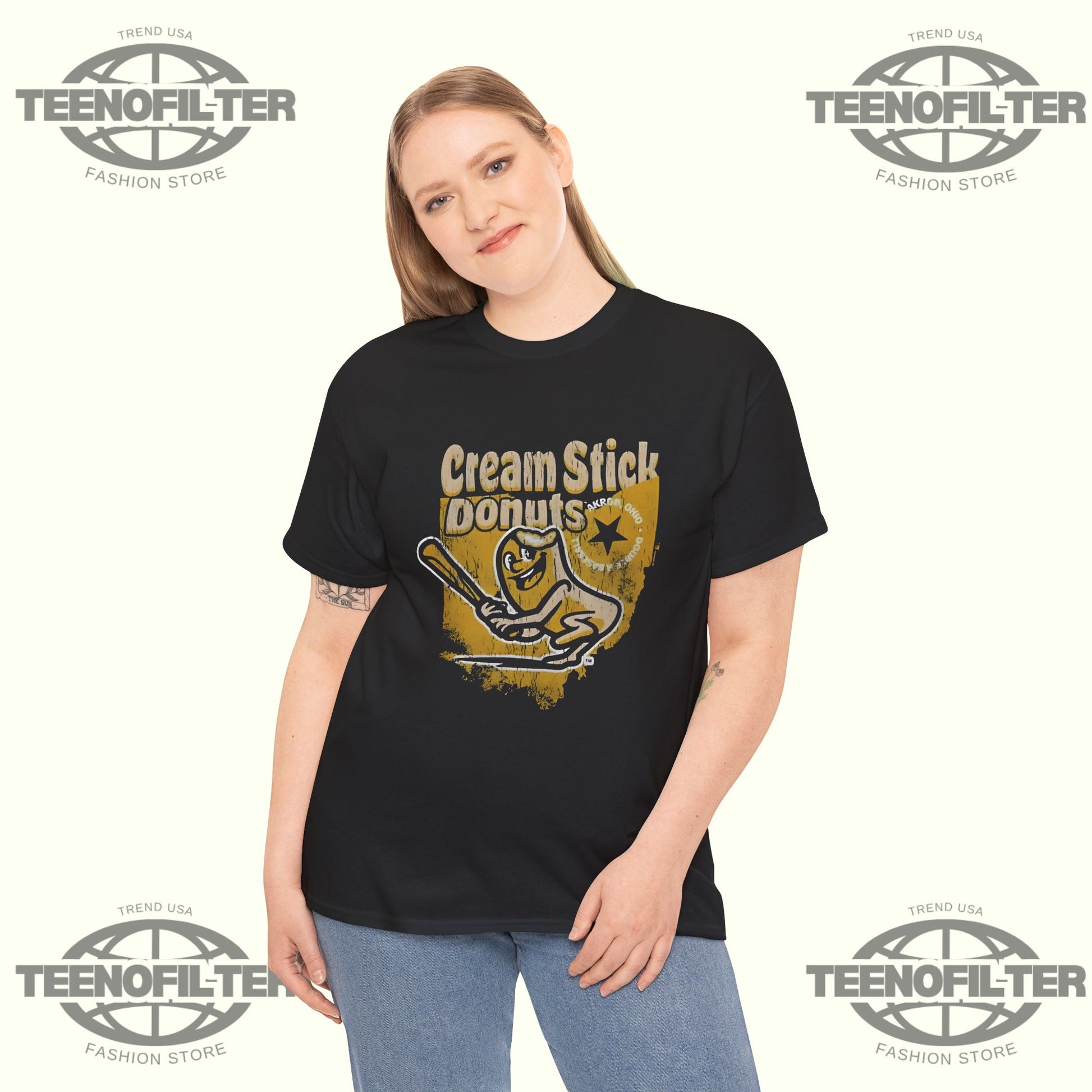 Cream Stick Donuts Ohio T-Shirt - Tee No Filter