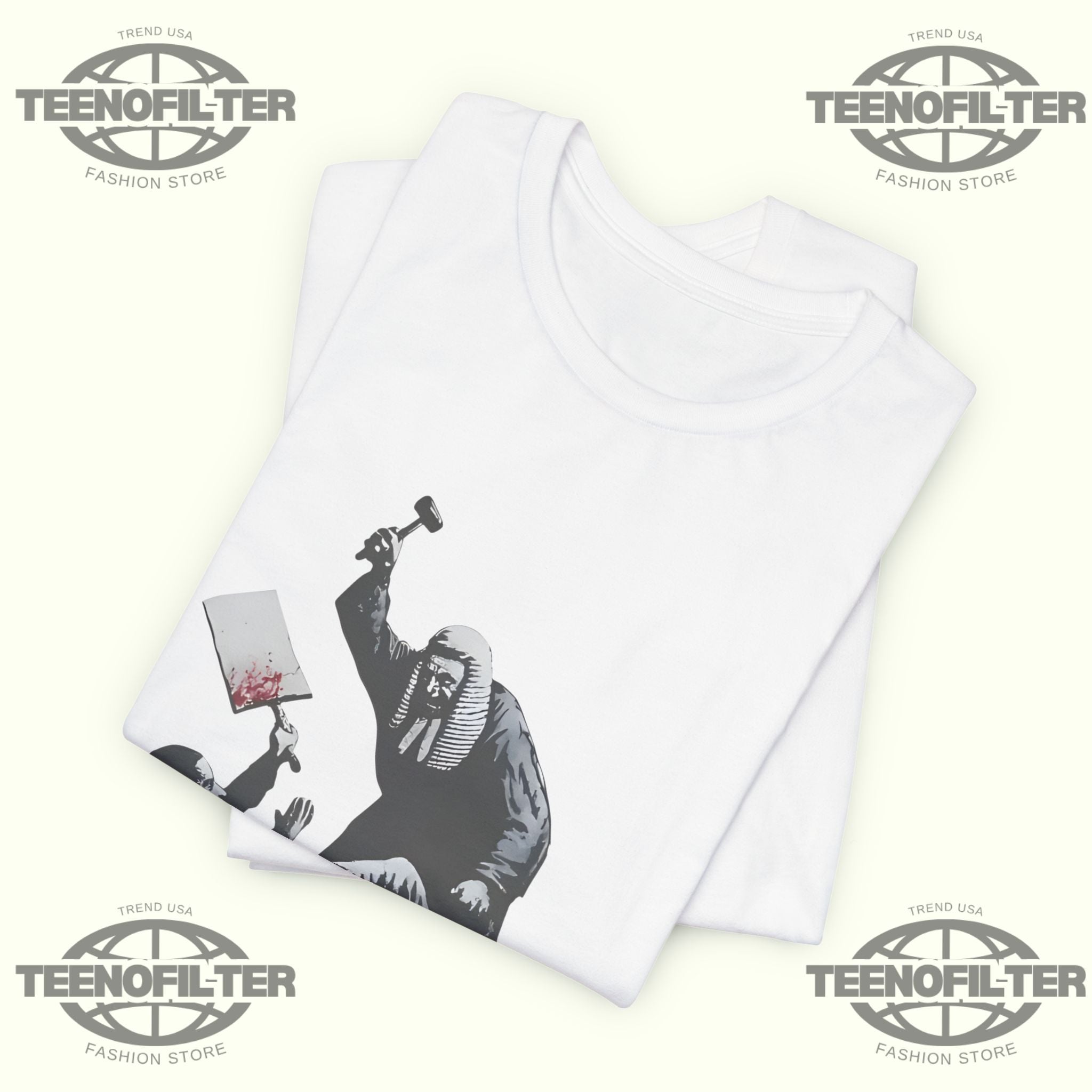 Banksy Royal Courts Of Justice Mural T-Shirt