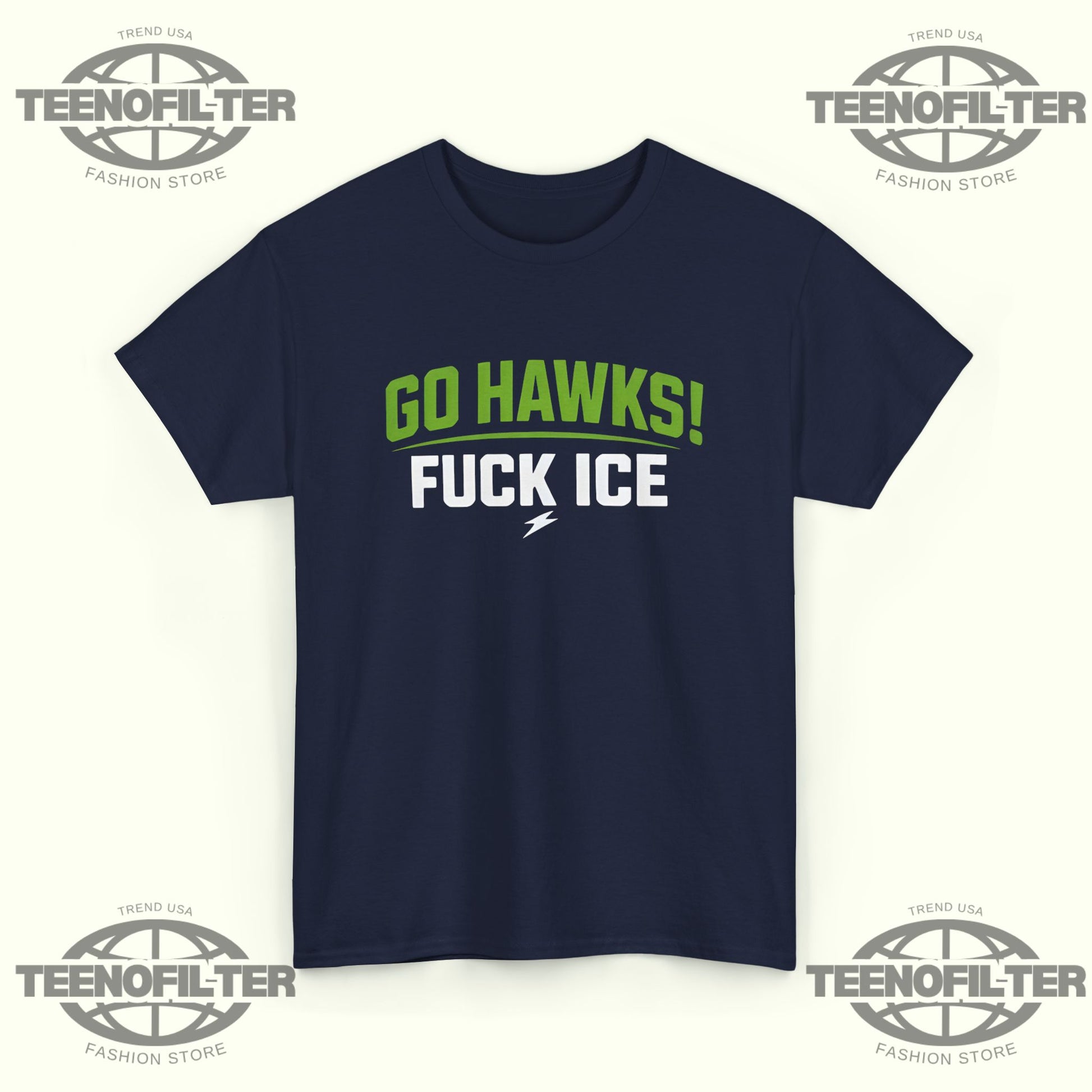Go Hawks Fuck Ice T-Shirt - Tee No Filter