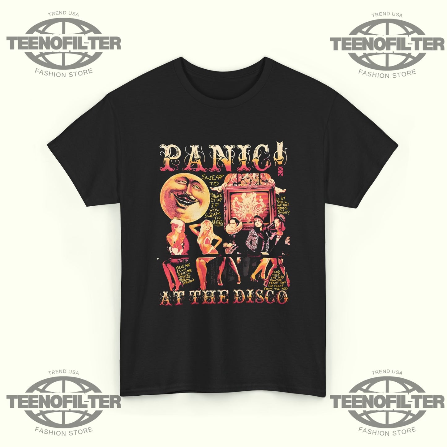 Panic! At The Disco A Fever You Can’t Sweat Out Icons T-Shirt – Emo Era Classic Band Tribute Tee - Tee No Filter