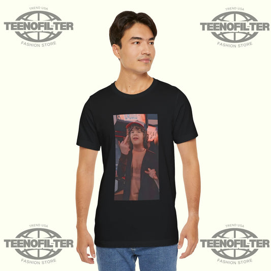 Dustin Henderson Stranger Things Middle Finger T-Shirt Printify