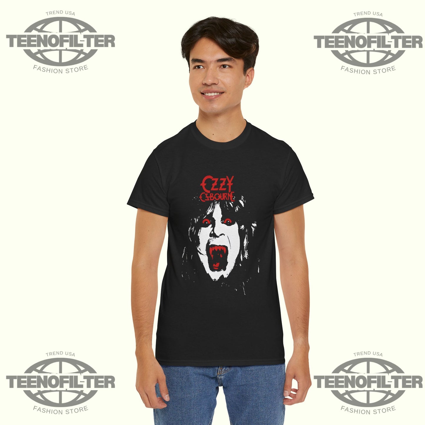 Yungblud x Ozzy Osbourne Vampire Scream T-Shirt – Gothic Rock Legend Punk Chaos Graphic Tee - Tee No Filter