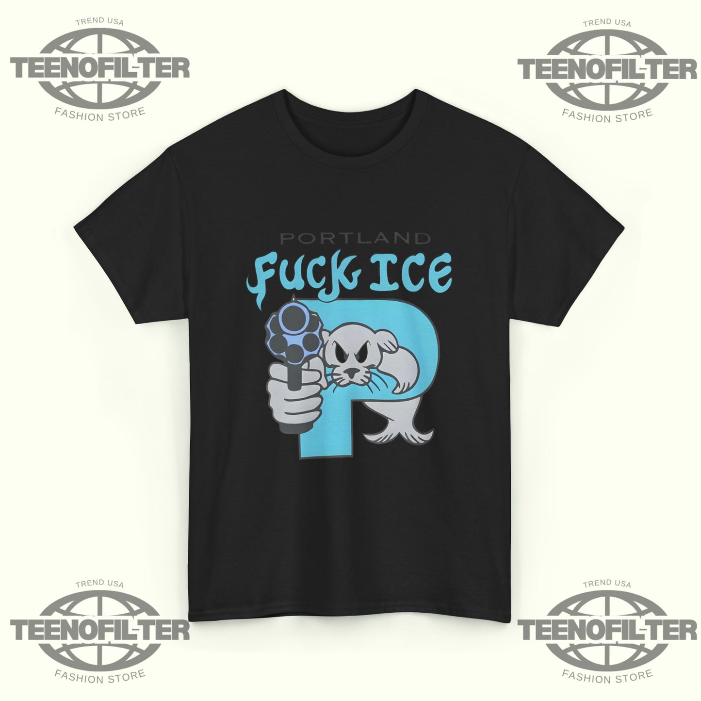 Portland Fuck ICE T-Shirt - Tee No Filter