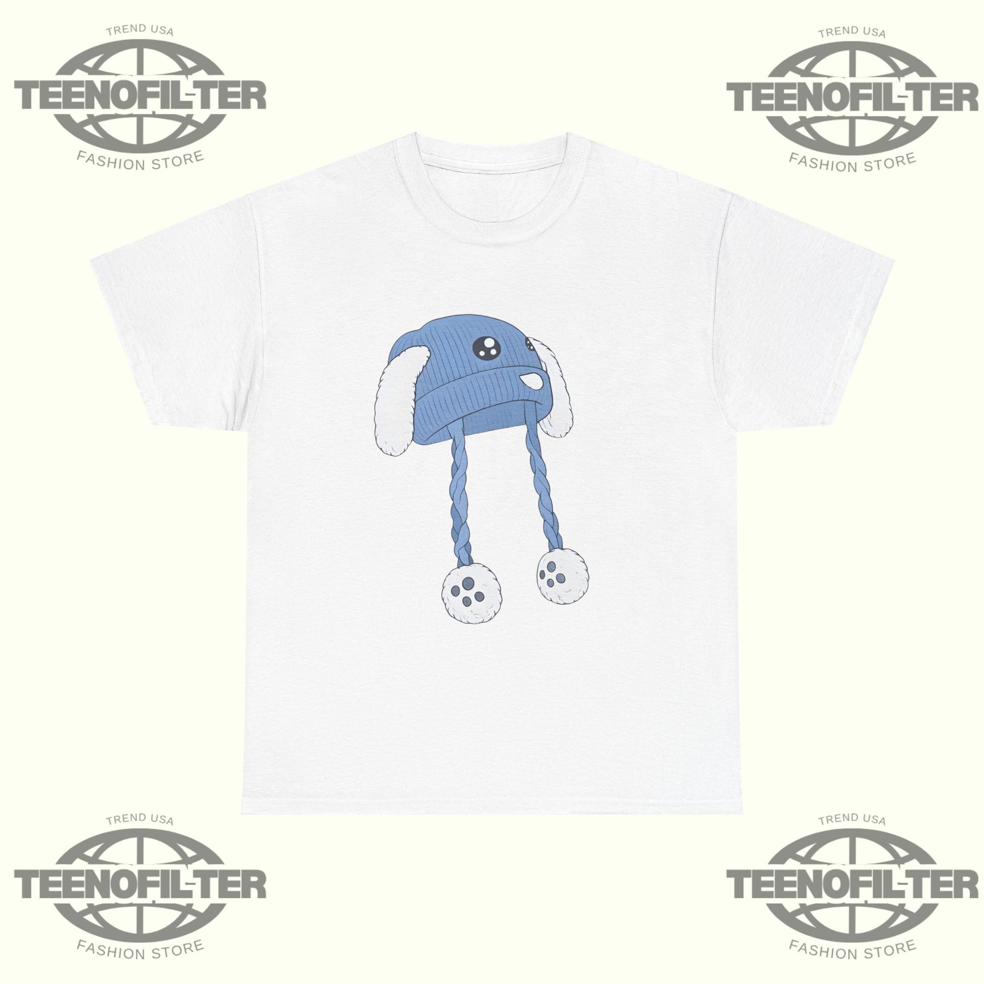 Anti Ice Chinga La Migra Blue Bunny Hat T-Shirt - Tee No Filter