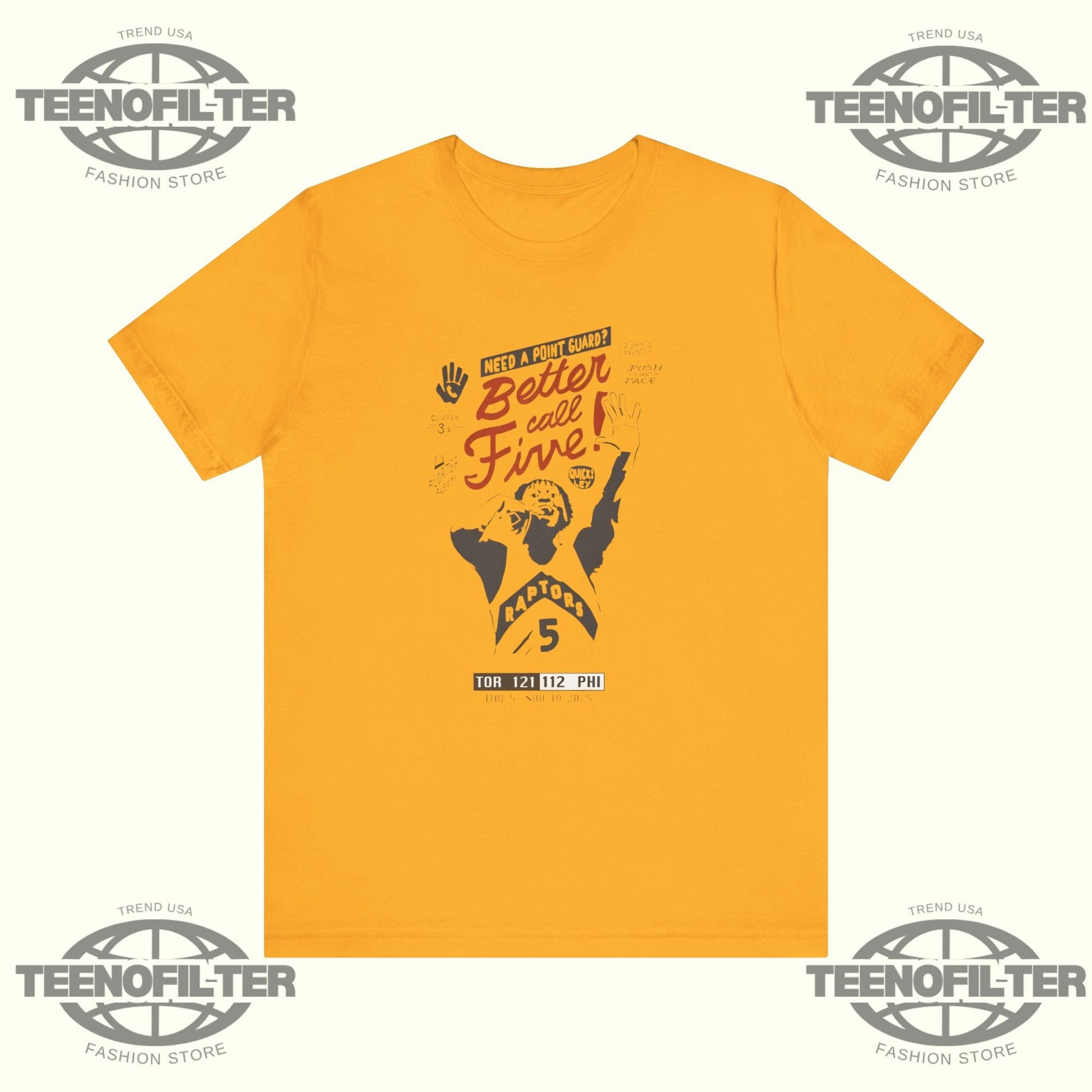 Raptors Better Call Five Immanuel Quickley T-shirt Printify