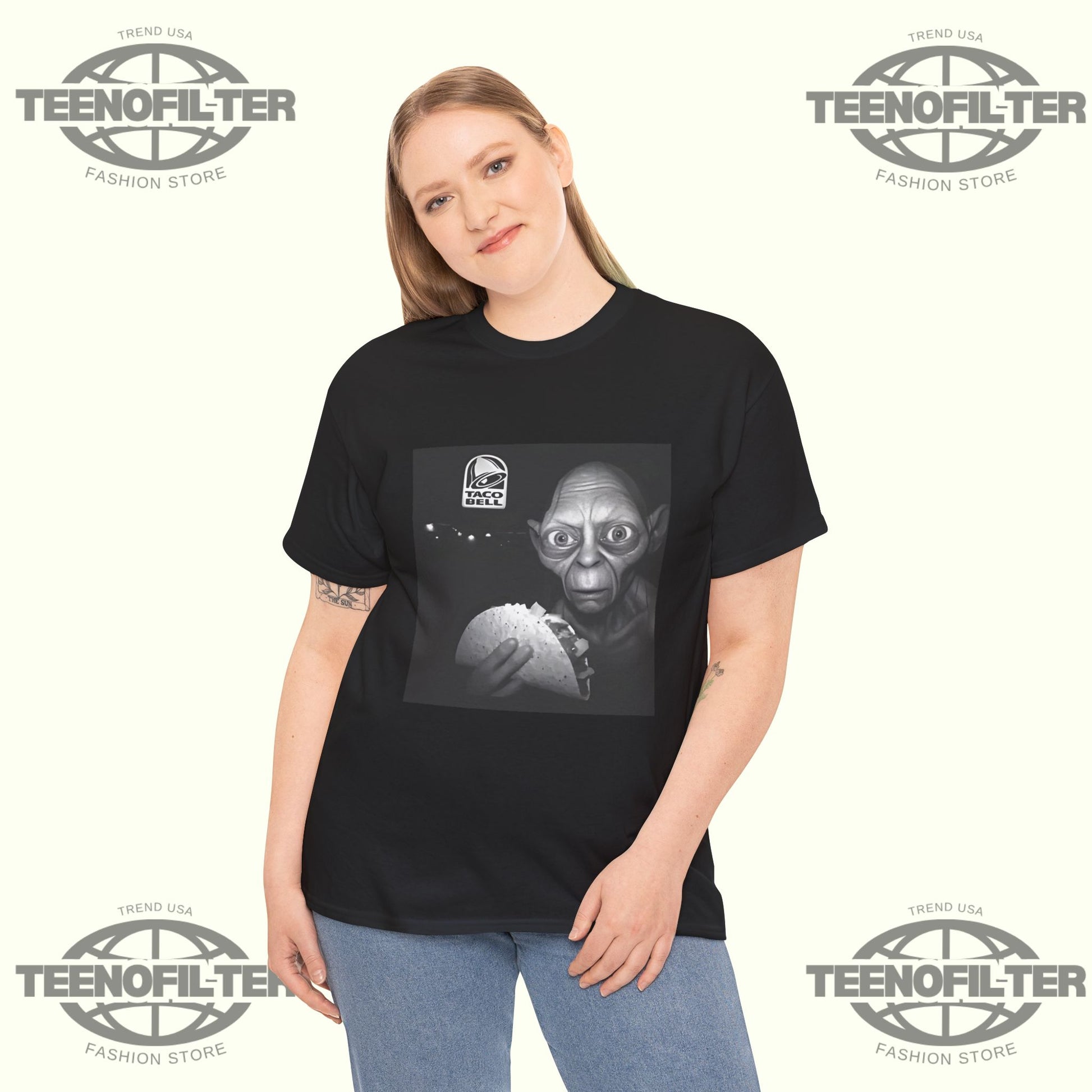 Gollum Taco Bell T-Shirt – Viral Benson Boone LOTR Parody Graphic Tee - Tee No Filter