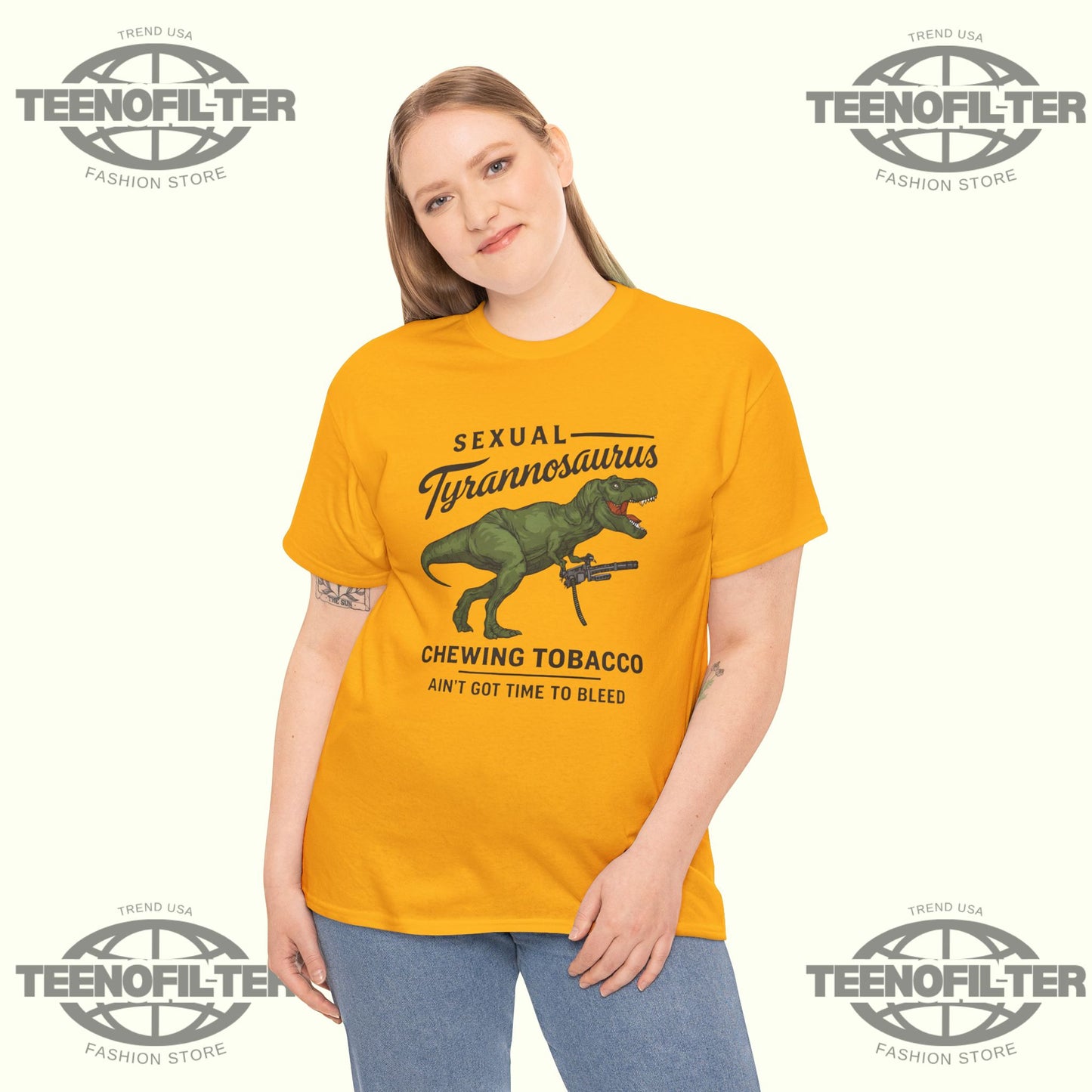 Sexual Tyrannosaurus Drew Timme T-Shirt - Tee No Filter