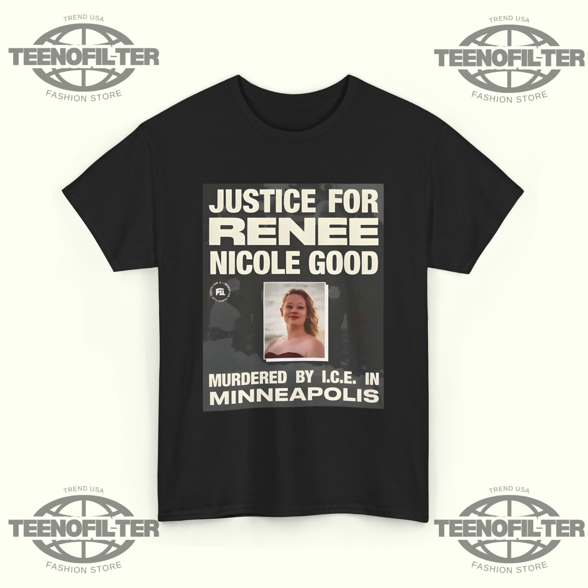 Justice for Renee Nicole Good T-Shirt – Raise Your Voice, Honor Her Memory, Demand Accountability - Tee No Filter