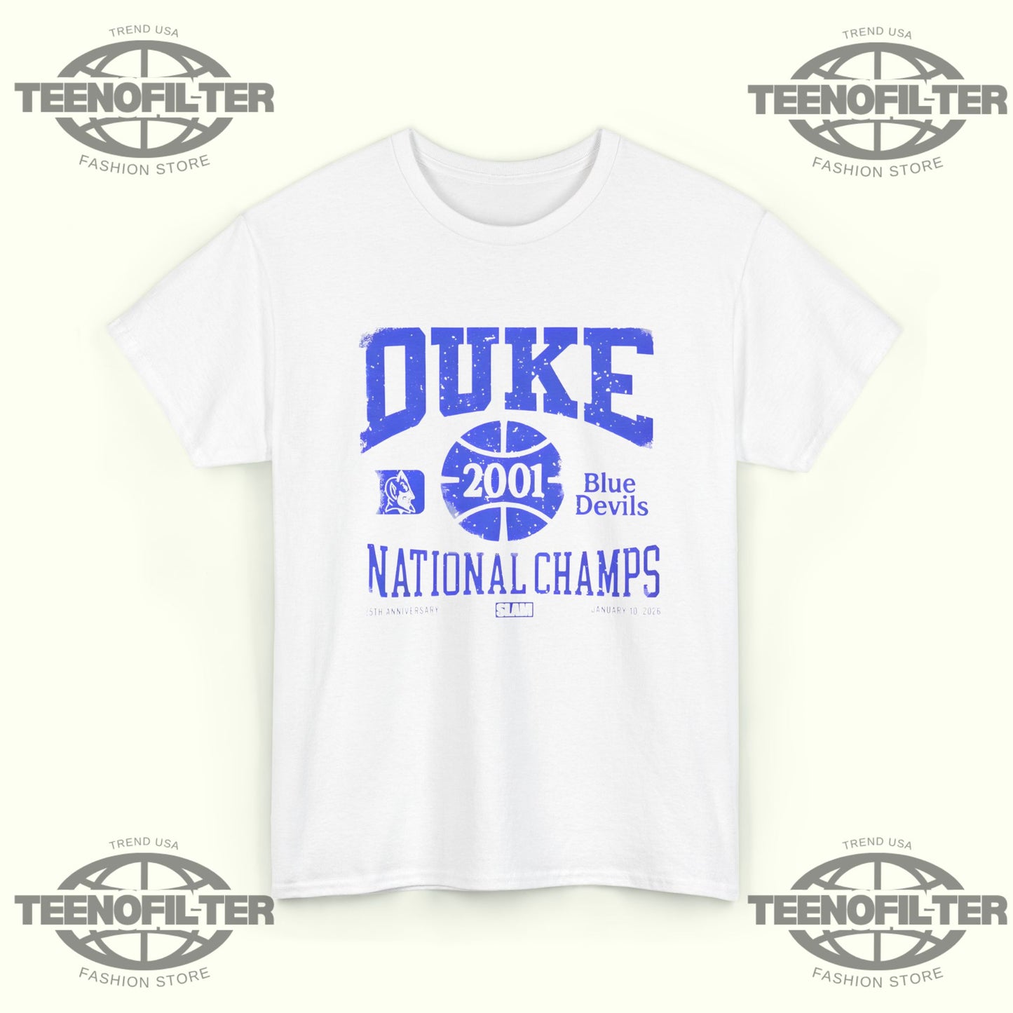 Duke Blue Devils 2001 National Champions T-Shirt – Iconic NCAA Basketball Legacy Tee - Tee No Filter