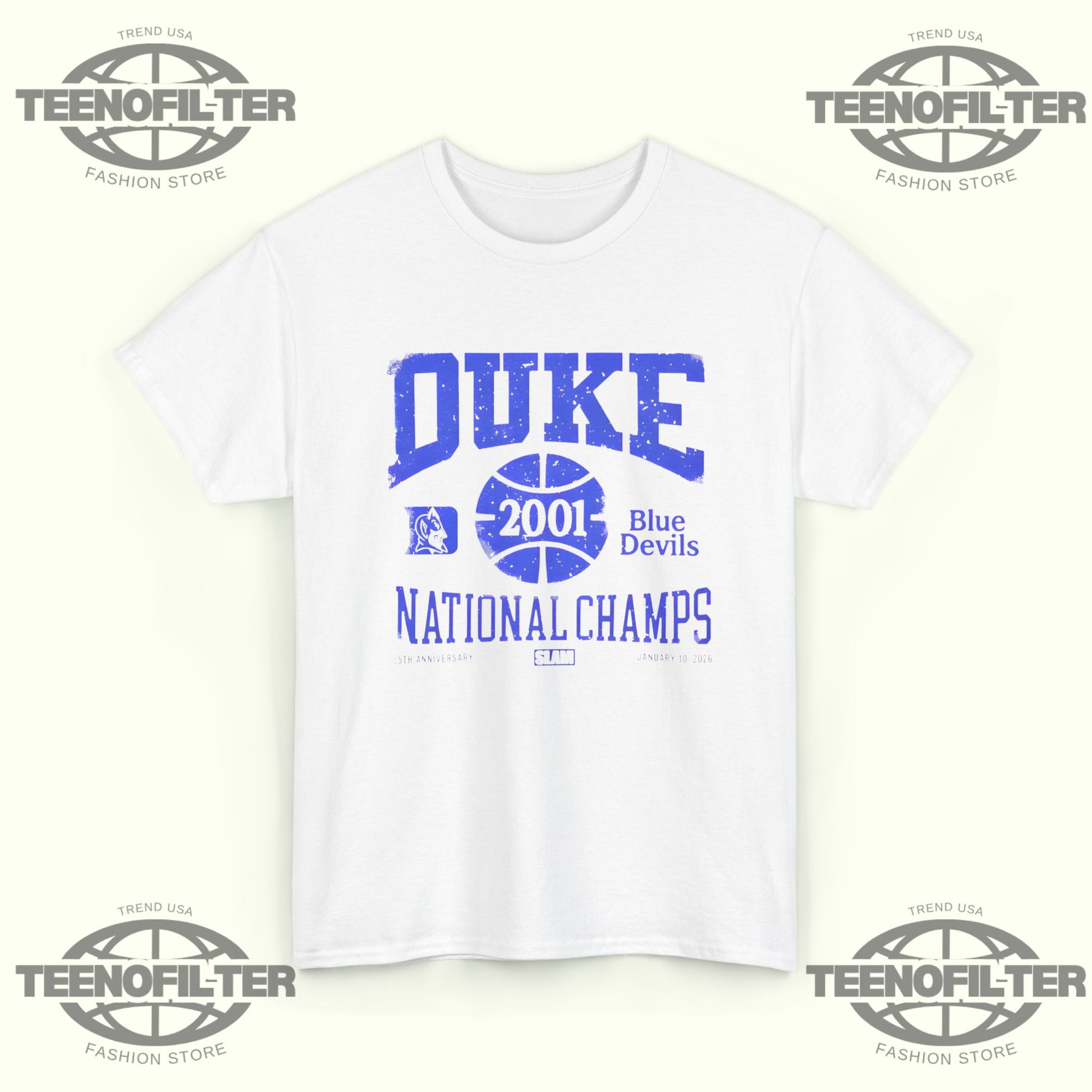 Duke Blue Devils 2001 National Champions T-Shirt – Iconic NCAA Basketball Legacy Tee - Tee No Filter