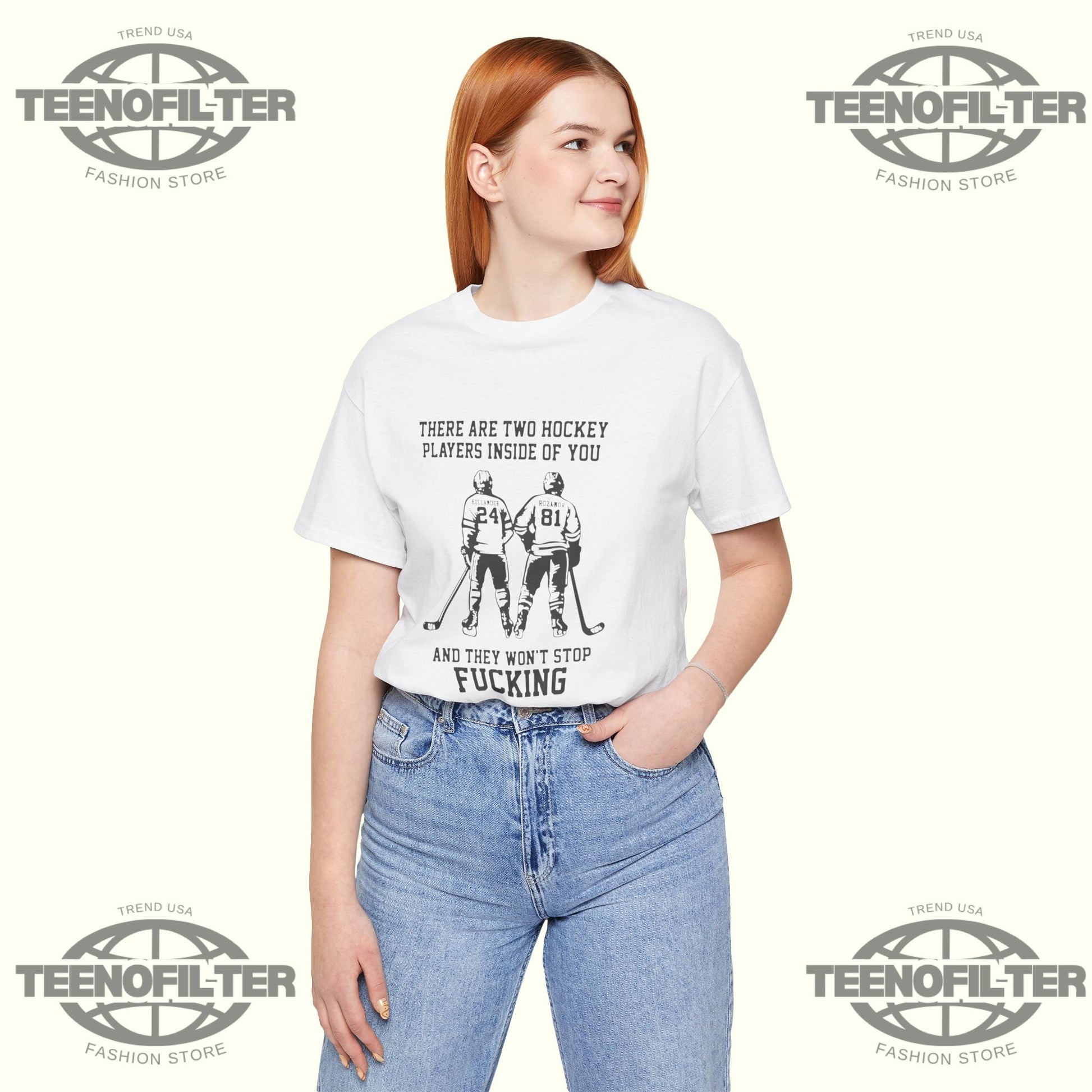 There Are Two Hockey Players T-shirt Printify