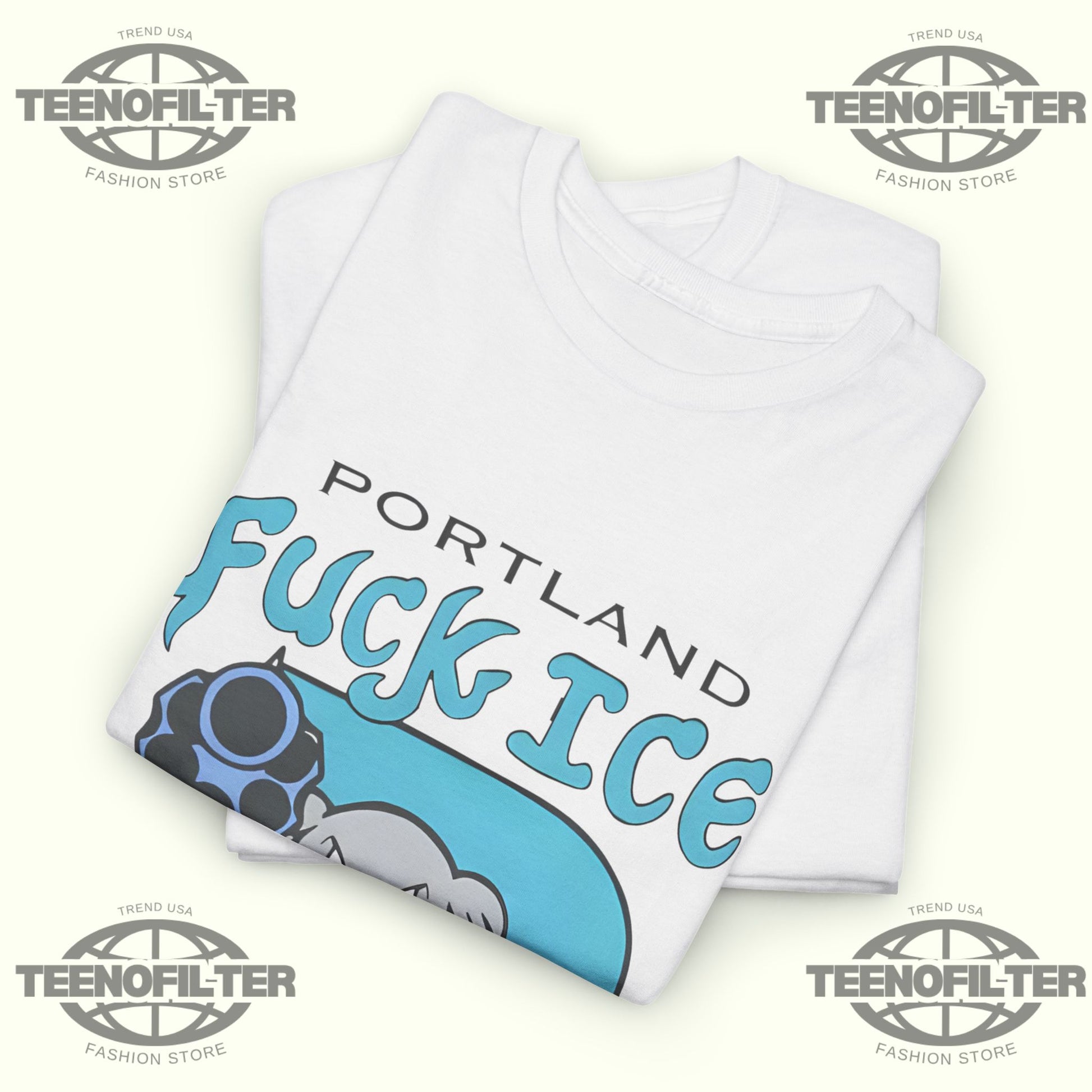 Portland Fuck ICE T-Shirt - Tee No Filter