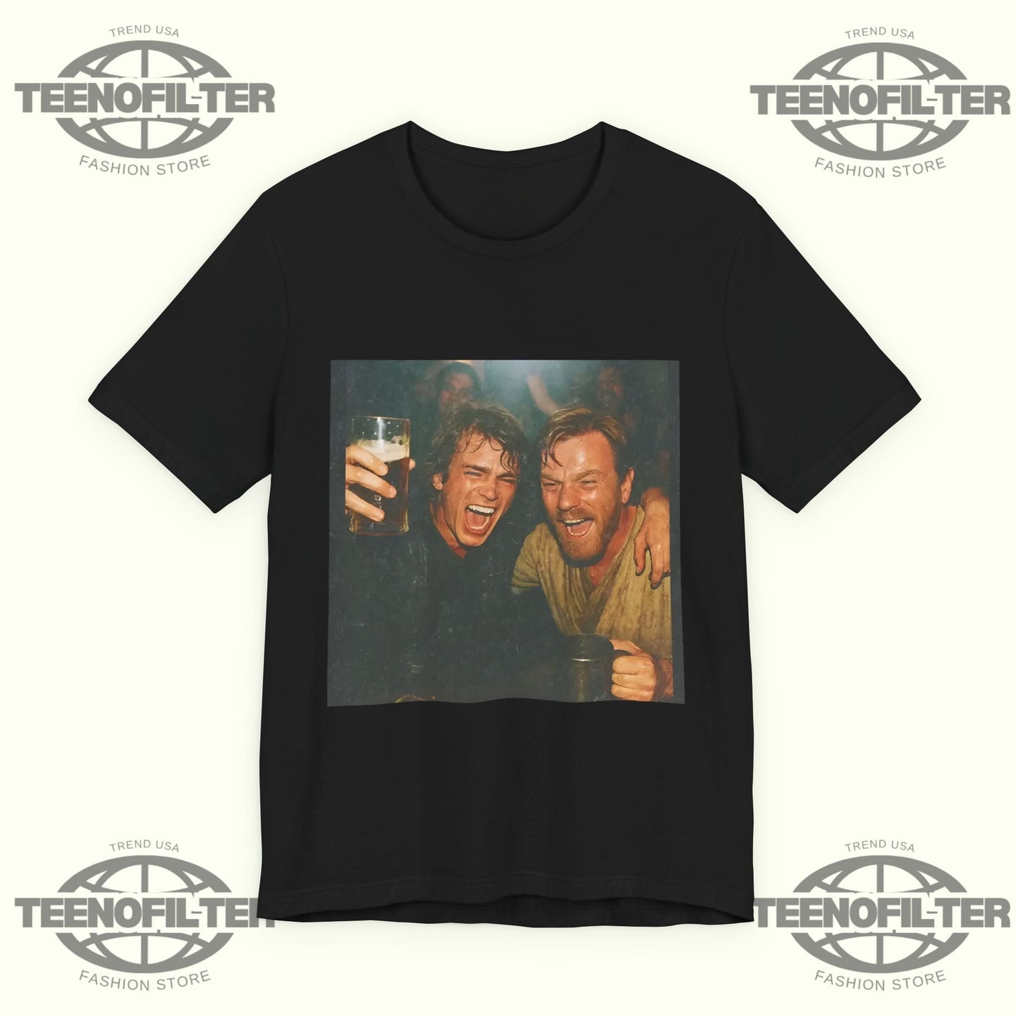 Anakin Skywalker and Obi-Wan Kenobi T-shirt Printify