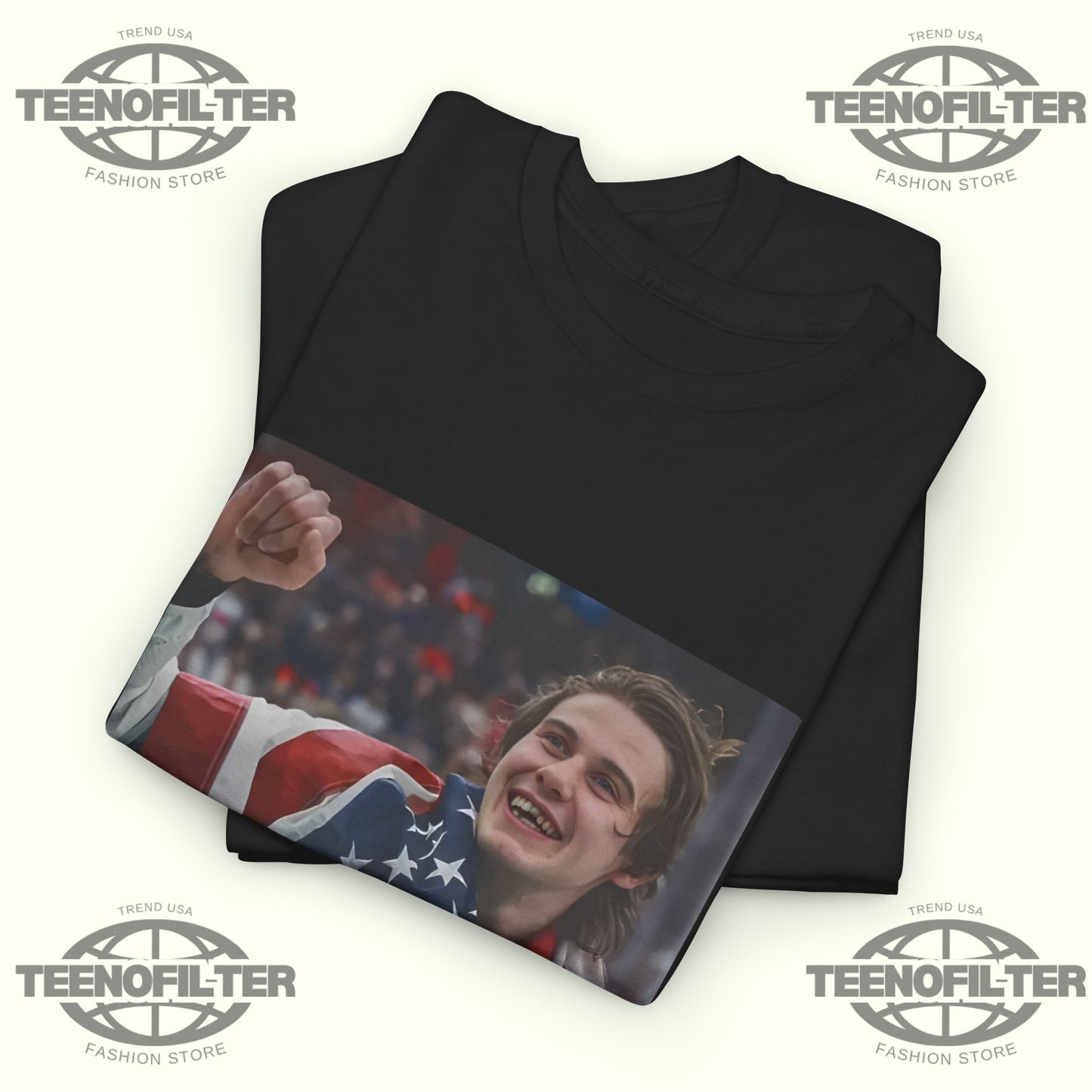 Jack Hughes OT Winner Teeth T-Shirt – 2026 Winter Olympics Milano Cortina Tribute - Tee No Filter