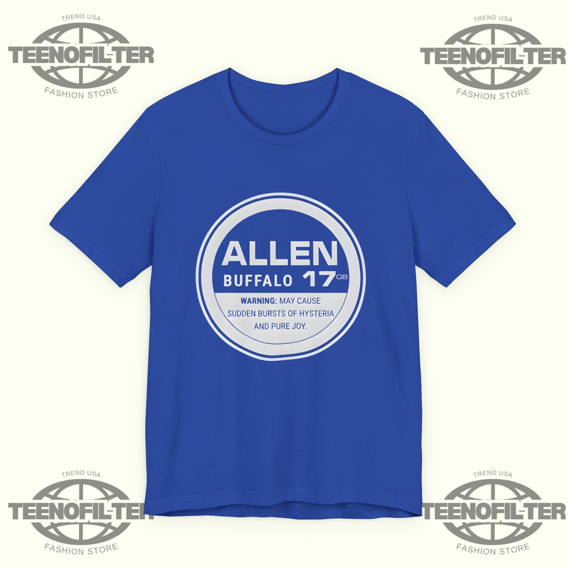 Buffalo Bills Allen 17 Hysteria And Pure Joy T-Shirt Printify