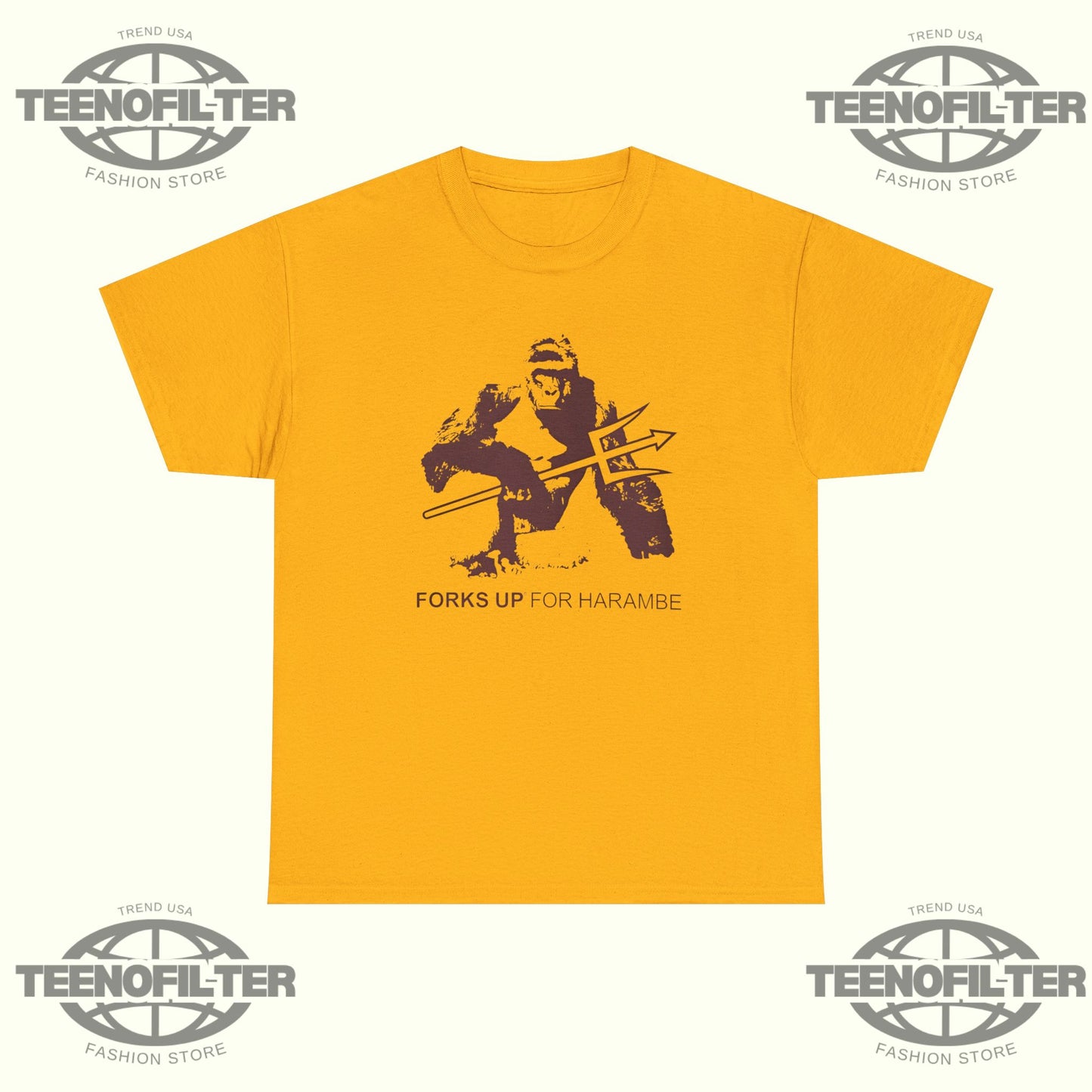 Forks Up For Harambe T-Shirt - Tee No Filter