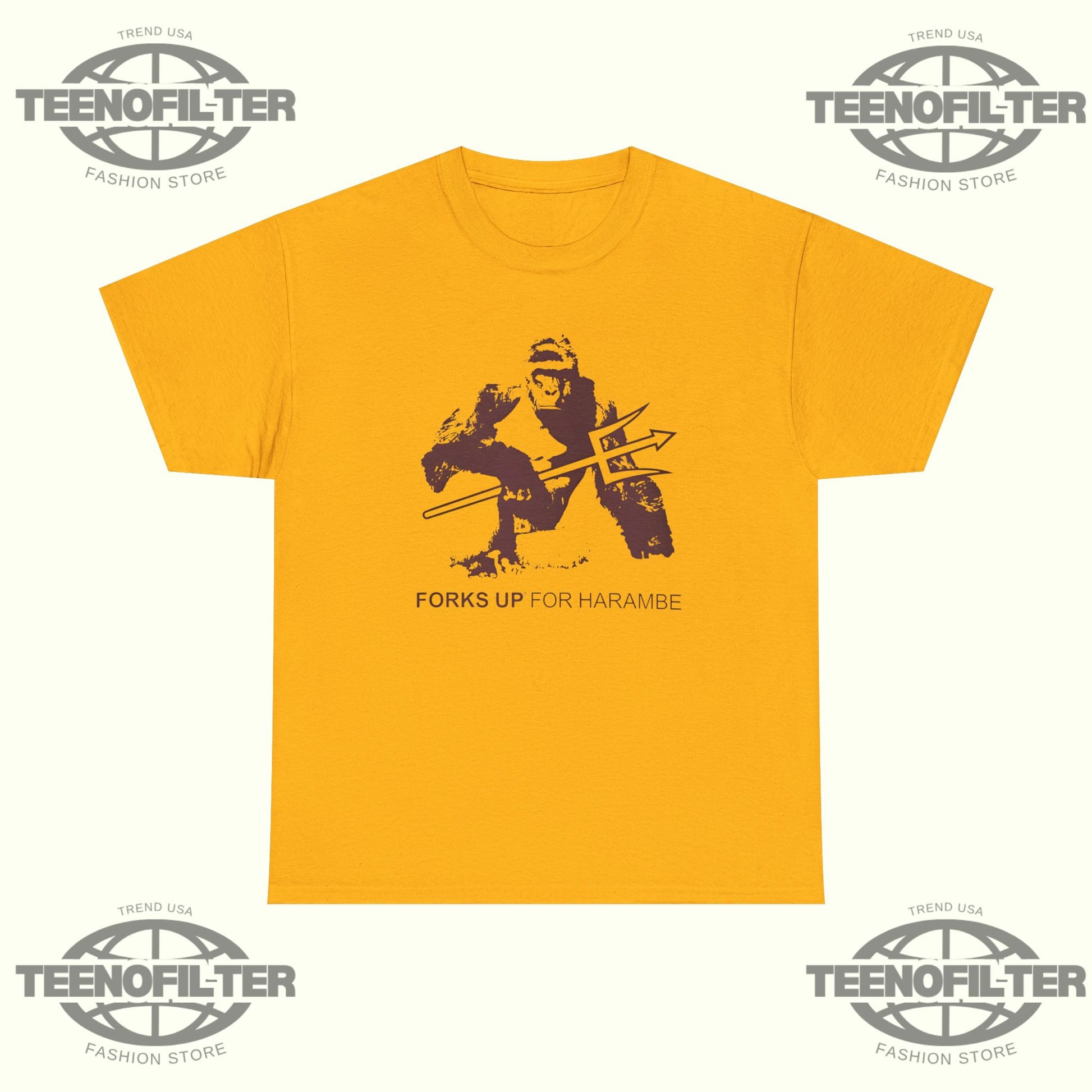 Forks Up For Harambe T-Shirt - Tee No Filter
