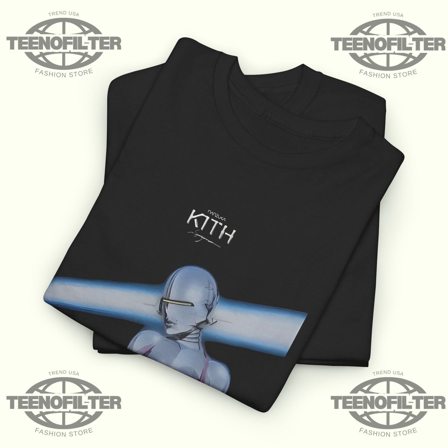Julio Rodriguez Kith T-Shirt – Futuristic Artwear Statement Inspired by Sorayama Aesthetics Printify