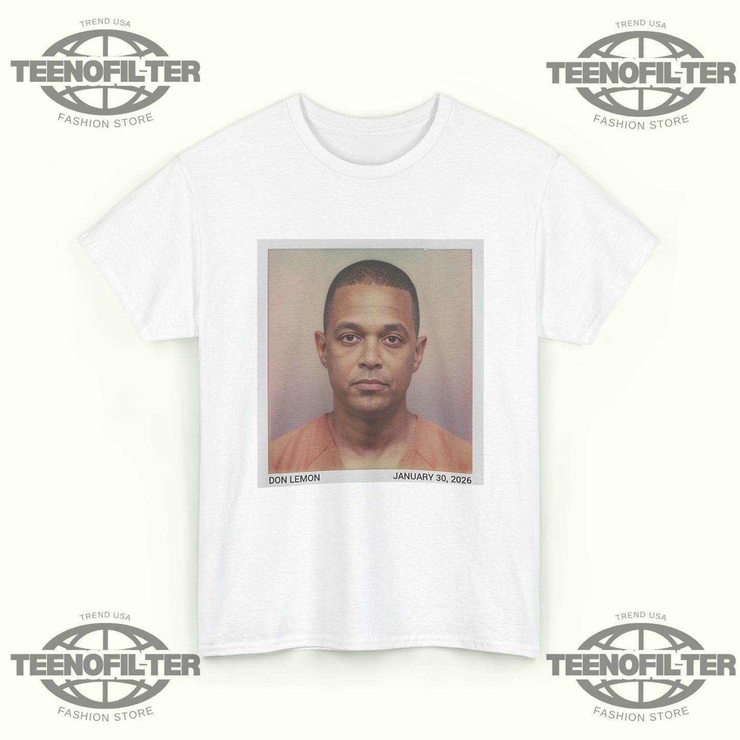 Don Lemon Mugshot Energy T-shirt - Tee No Filter
