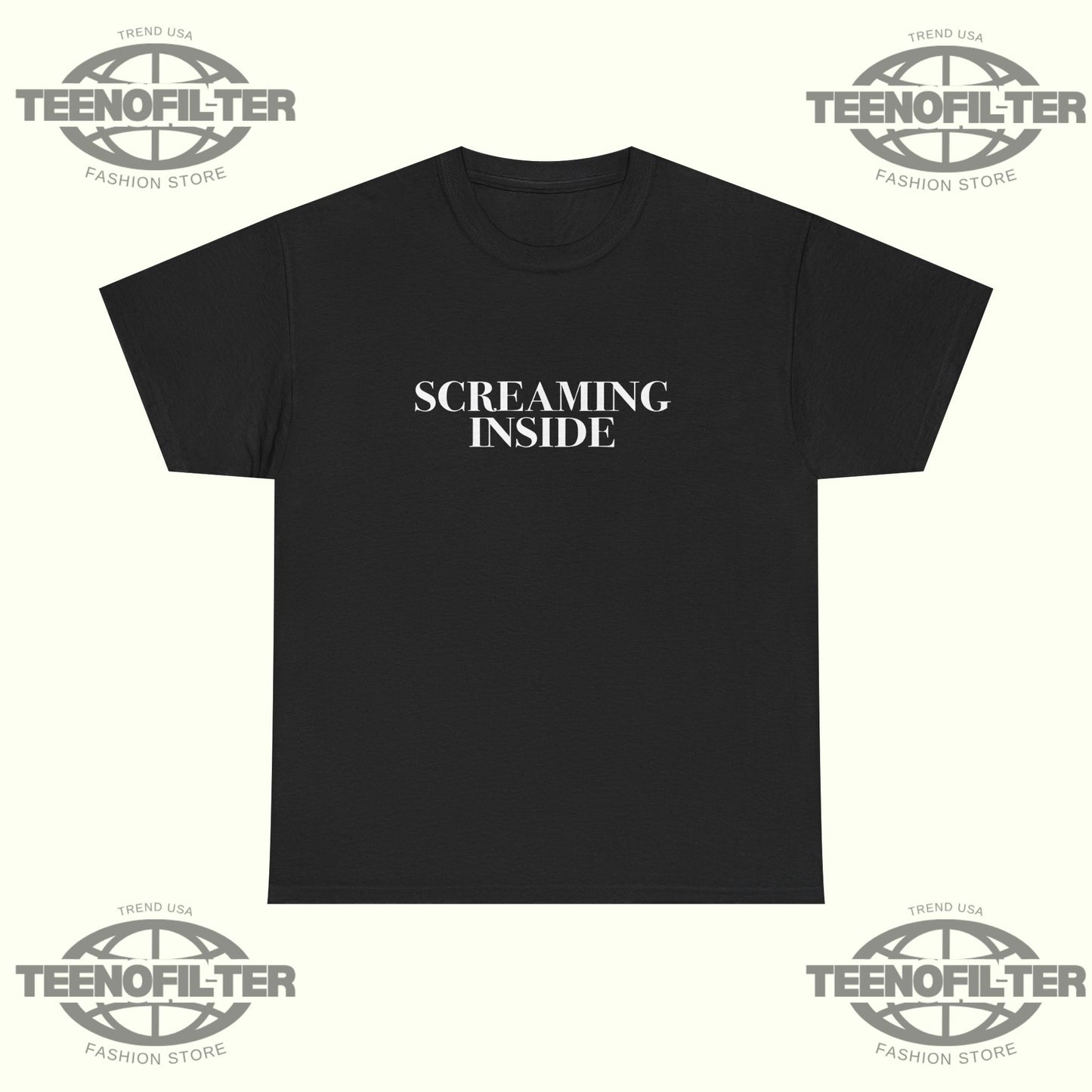 Screaming Inside T-Shirt - Tee No Filter