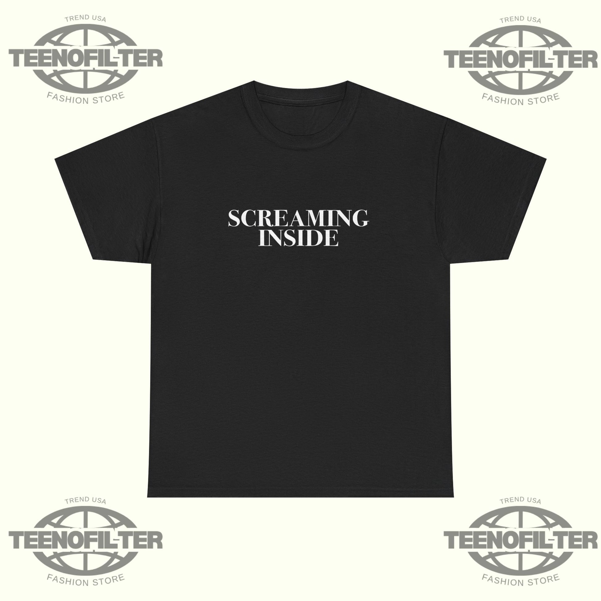 Screaming Inside T-Shirt - Tee No Filter