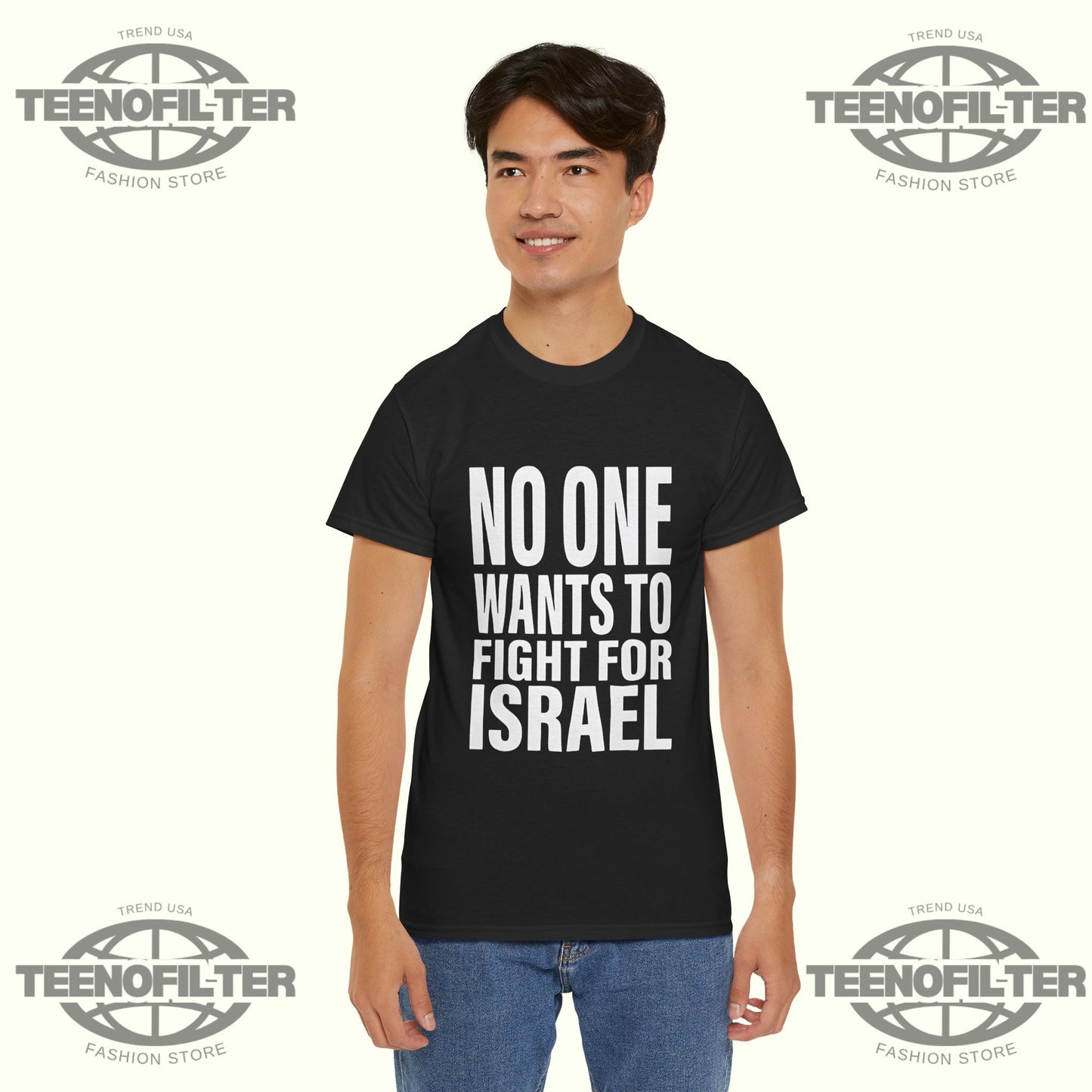 No One Wants To Fight For Israel T-Shirt – Bold Political Statement Graphic Protest Tee - Tee No Filter