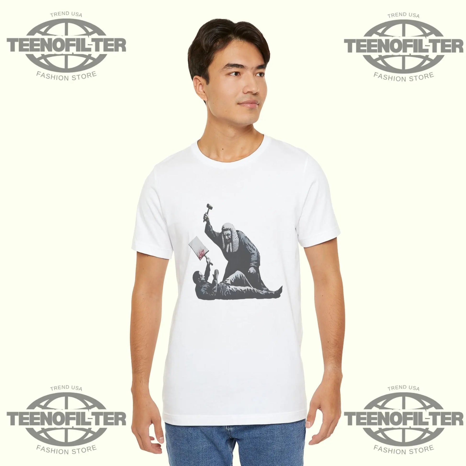 Banksy Royal Courts Of Justice Mural T-Shirt Printify