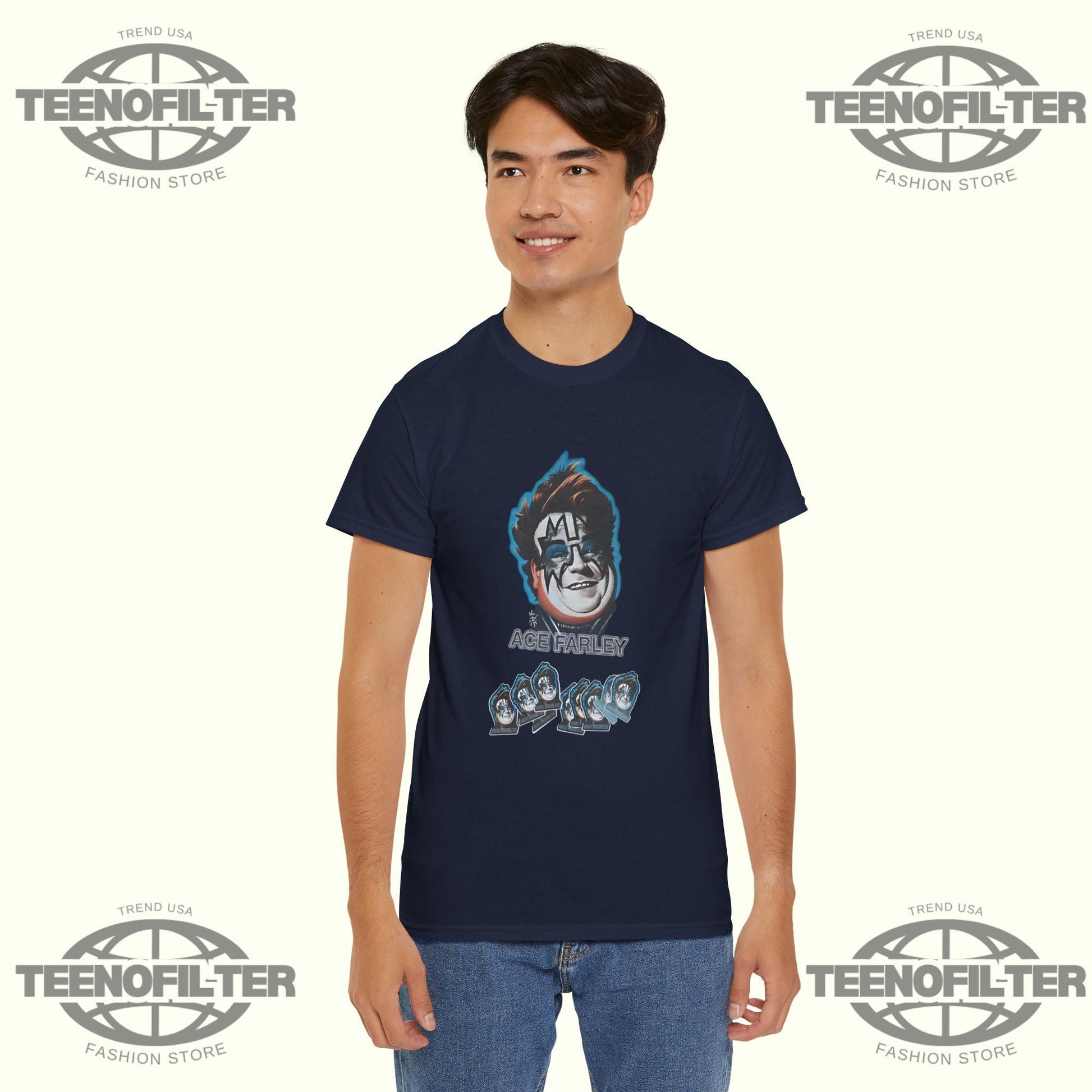 Funny Fat Ace Frehley KISS Legend T-Shirt – Tee for Rock Fans Who Love Iconic Guitar Gods Printify